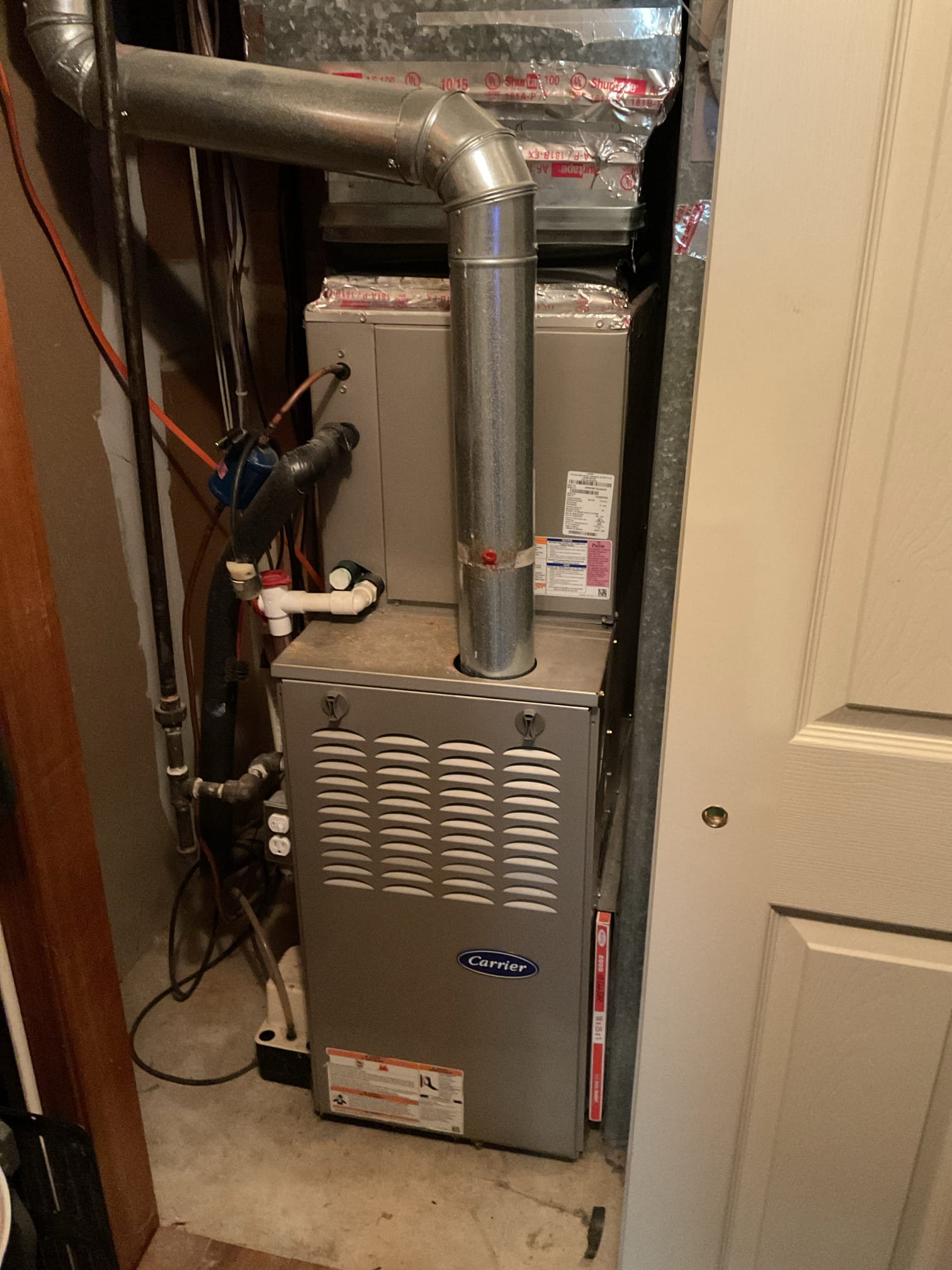 I arrived to the customers home to service there 10 yr old gas furnace system.  I started with checking the air filter and replaced, filter size is 16x25x1 . I checked all my electrical connections and voltages. I inspected and tested the  burners , flame sensor and the igniter. I inspected the exhaust for restrictions and rust and holes. I inspected the inducer and the blower motor operation. I checked and tested for combustion and took temp rise splits at the return and the supply. Everything is running fine at this time of service. 