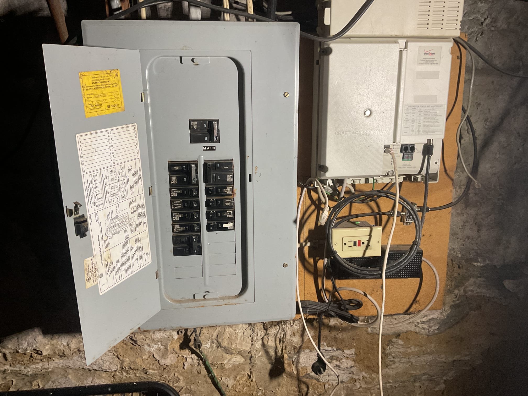 Fully assessed no heating situation. Found as I was on site the basement lights kept turning on and off on their own. Check for power at the aquastat and had no power going to the boiler at all. Breakers were on in the panel. Called landlord and told him he definitely needs to get an electrician. There is also no power going to the well pump. Bob is going to call an electrician to get things straightened out. Do not know if anything is wrong with the boiler until power is restored.