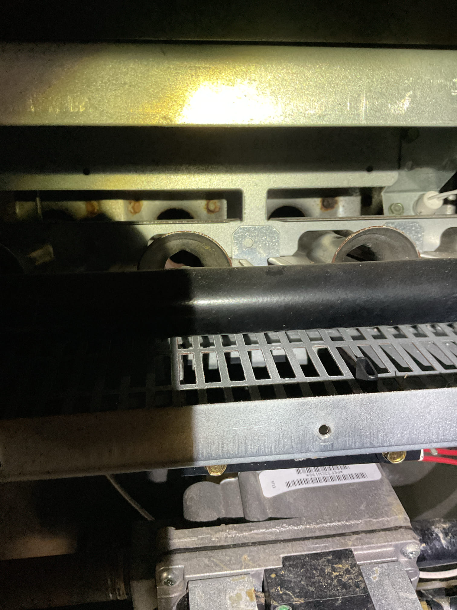 I arrived to the customers home for no heat . The customer had a tripped roll out switch . The system has a cracked heat exchanger. It failed the combustion test and the smoke test. I will talk to the customer what he wants to do moving forward. The furnace is red tagged and is turned off at the switch and the gas shutoff.  Customer needs to talk to his wife about what they want to do, I recommended an estimate for replacement. A
So showed the customer 3 options pricing for his replacement. 