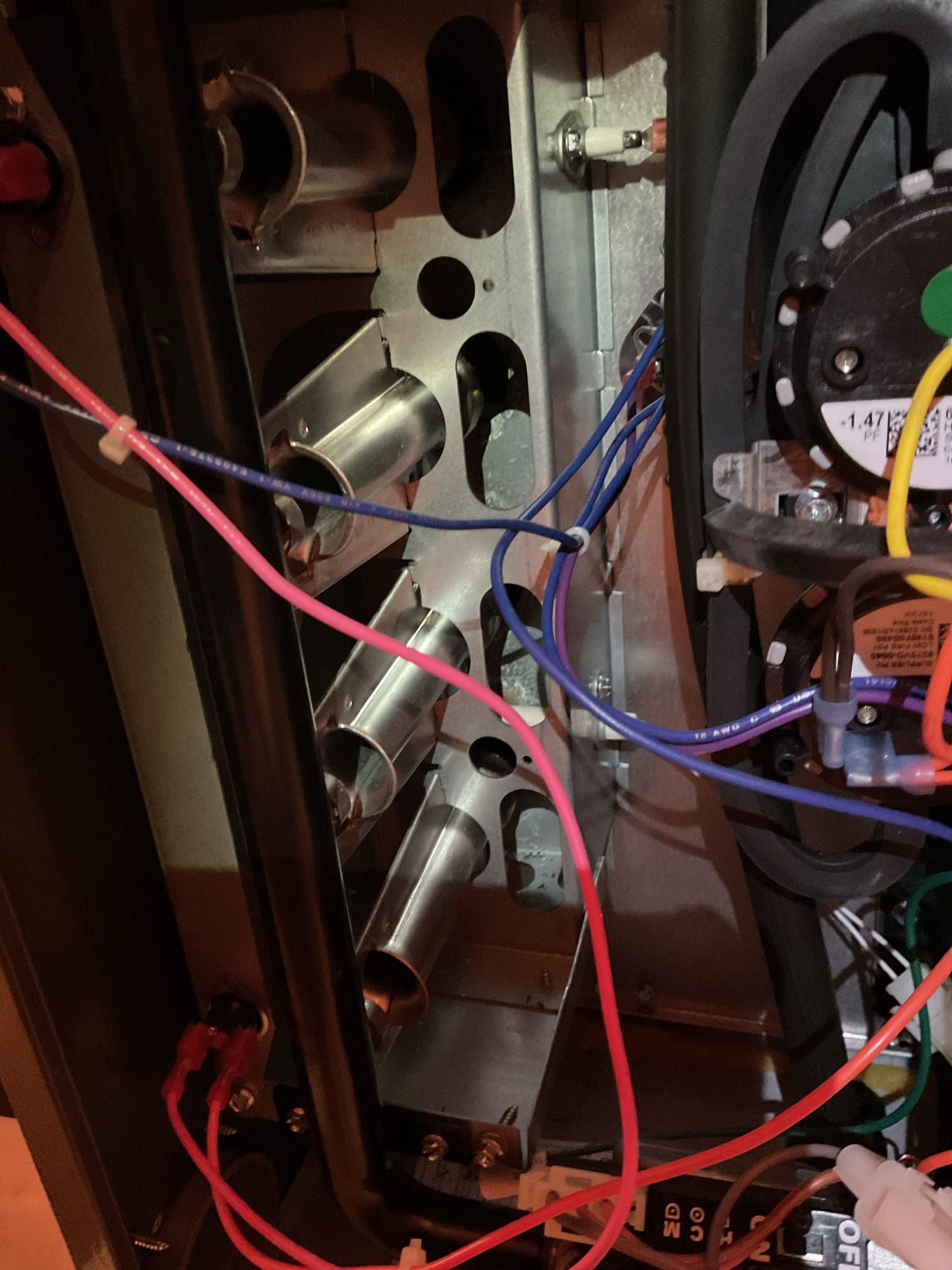 2 furnace check ups . 
I arrived to the customers home to service their 3 yr old system and there 8 yr old system.
I started with checking the air filters and replaced all . I checked all my electrical connections and voltages. I inspected and tested the  burners , flame sensors and the igniters on both units. I water tested all tubing and hoses. I inspected the exhaust and fresh air pipe for restrictions and bellies. I inspected the inducer and the blower motor operations for both units. I checked and tested for combustion and took temp rise splits at the return and the supply's on both systems . Both heat systems are working fine at this time of service. Collected for both air filters at $ 67.15 each . Paid by cc.

I Arrived to the customers home for a heat pump check up on a 12 yr old system . I checked all electrical connections and voltages . I checked the air filter and replaced, filter size is a 413 . Inspected the indoor coil and tested electric heat package. Took temp splits f