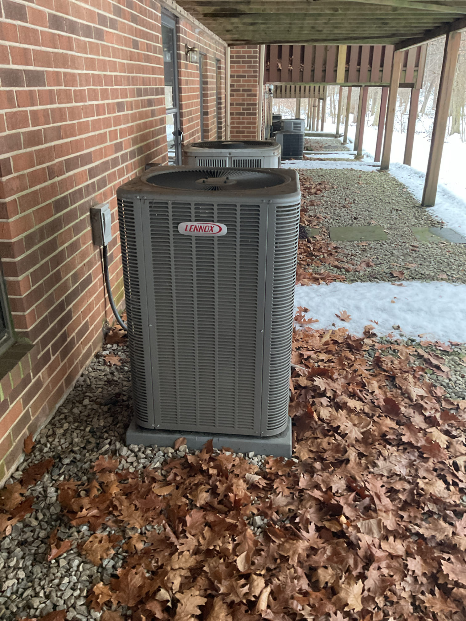 Arrived for no display on the thermostat. Found the fuse was blown at the air handler. I checked the contactor outside and found ok 16.0 ohms. 
Found a short in the (yellow outdoor wire for the heat pump side.  At this time I replaced the wire with a spare (black ) wire . The system is working at this time , but recommend running new outdoor 10 wire thermostat wire . 23’ of thermostat wire quoted $491.72 

Collected for 228.33 for today’s service. 