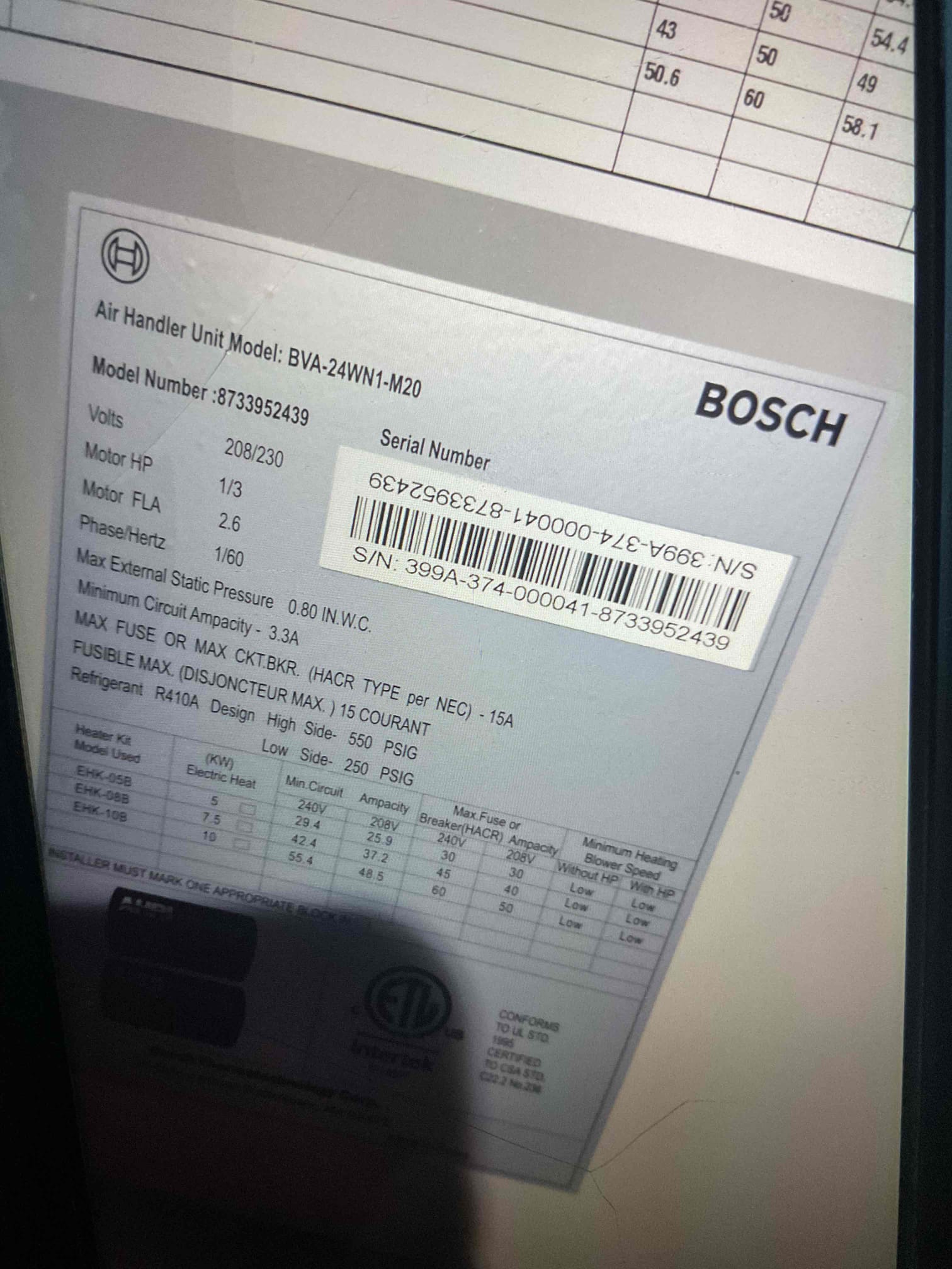 Luis 12-19-25 performed heat pump Bosh tune up Replaced 18x22x1 filter
Indoor and outdoor coils in good condition 
Inspected wiring, controls, settings; 
Electric heat amps 38: Good
Inspected drain and EZ trap. 
Measured temperature rise and static pressure. (70-96): Good

Verified refrigerant charge/diagnostics. 145/365 using outdoor inverter board check voltage and amps ok. 

