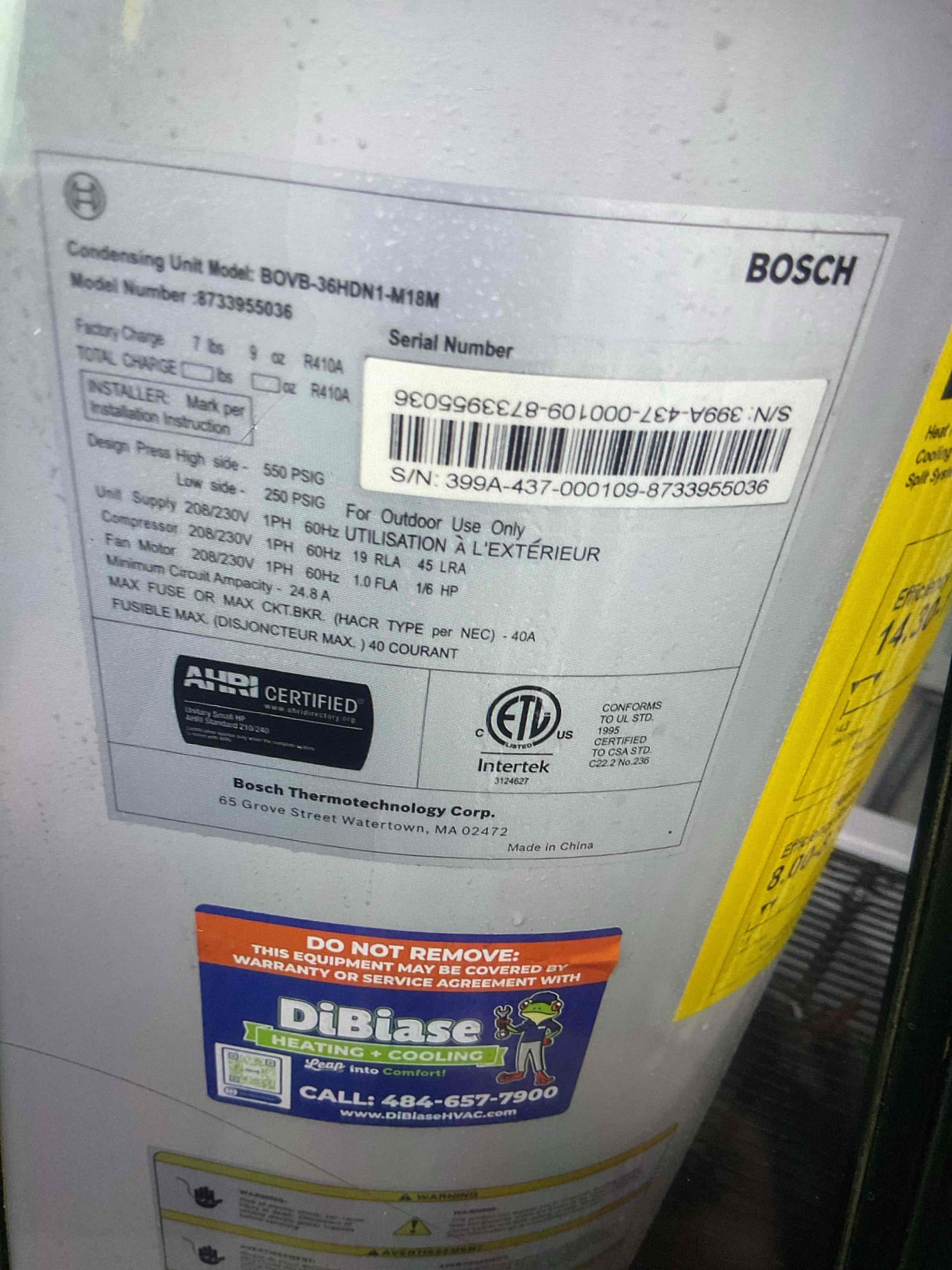 Luis 12-19-25 Replaced 18x20x1 customer supplied filter
Indoor and outdoor coils in good condition 
Inspected wiring, controls, settings; Electric heat amps 41 amps 241 voltage: Good
Inspected drain 
Measured temperature rise and static pressure. (105/75): Good

Verified refrigerant charge/diagnostics via inverter board 140/355 heat pump is working properly at the time of service. 
