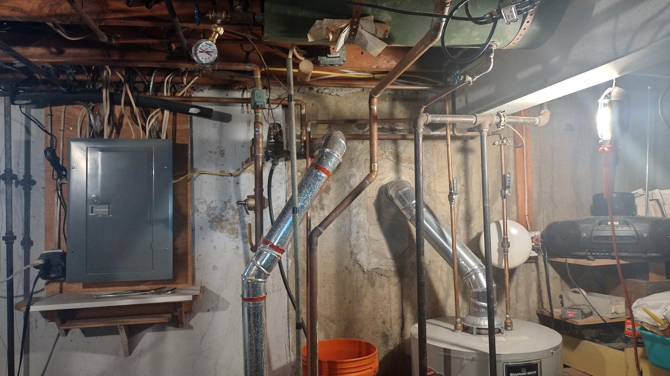 Luis and Conner 12-19-25 performed heat tune up on 3 indoor head with one outdoor mini split system. Clean all filters. Check all electrical connections check airflow ok inspect coils and drain. Check outdoor heat pump connections ok mini split system is working fine. During same visit we also repair hydronic boiler pipe on first floor ceiling,  also insulated pipe. After pipe repair fill boiler and bleed both zones ok. Performed tune up on boiler. I talked to customer about boiler condition, boiler condition is in very poor shape. Final recommendation is to replace boiler. All components are about leak. No leaks present during today visit, I did tell customer this could change any time. Customer would like to talk to Joe about boiler upgrade. Joe to follow up with customer. 