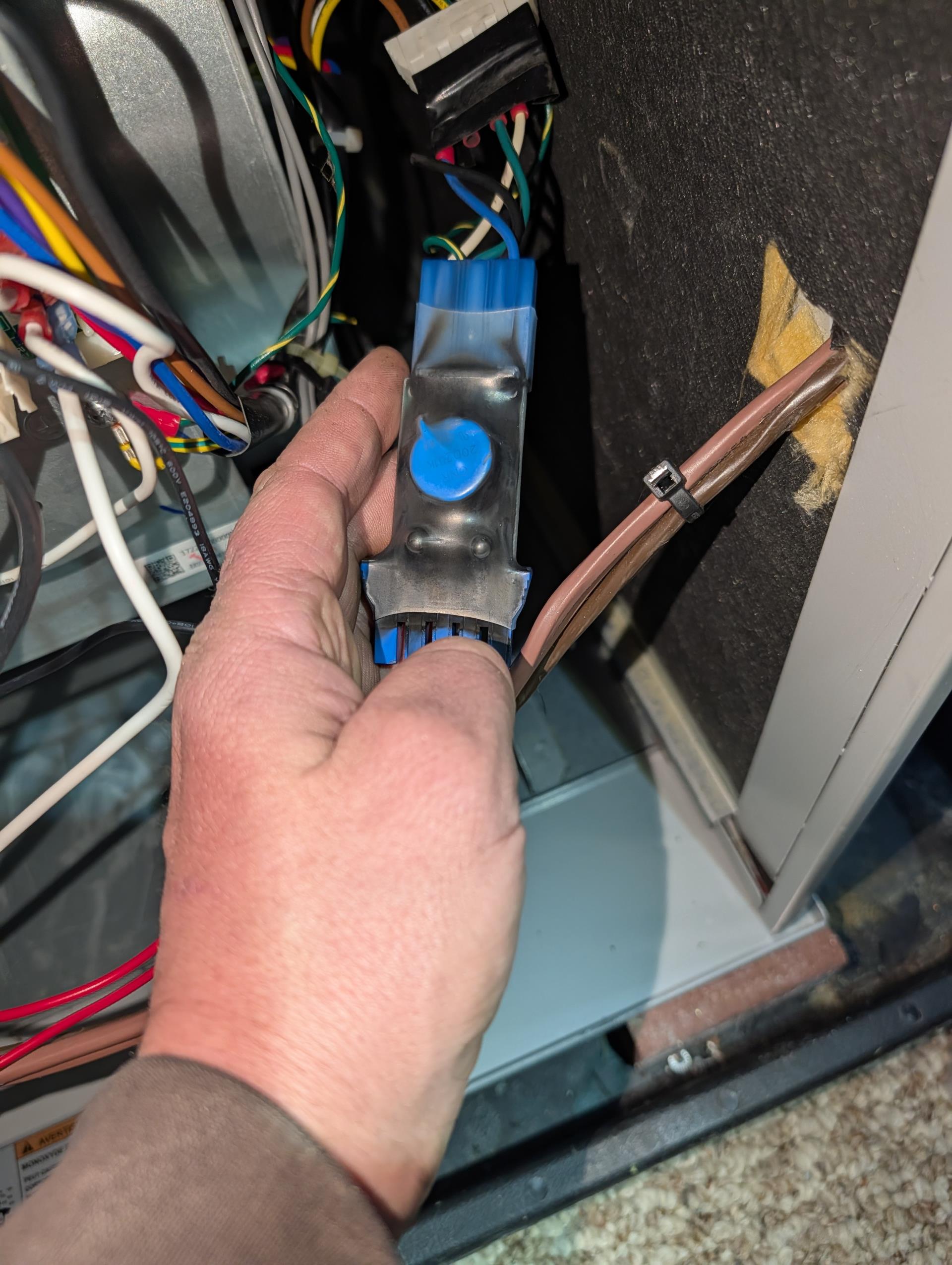 5 PECO trucks were in the cul de sac of street when I arrived. One of the foremen told me the whole development took a 34KV hit. The meter to the house was replaced when I arrived by PECO. He showed us the fried meter smelled very burned. Showed us that the bypass was fried shut. 

Found X13 Blower motor fried and the AG3000 surge protector at outdoor equipment fried as well. A piece of the cover of the AG3000 was blown completely off and laying 8 feet away. 

I replaced both surge protectors and tested system. 
No error codes on either board and system ran as designed. Tested both the heat pump and the propane furnace.
Offered Additional surge protector for main 120V Furnace circuit, he agreed. Completed work today. 

Homeowner paid for invoice. 

System operating well at this time.

*Also told him the plug in dehumidifier is fried. Running the fan on. No display and cannot be turned off except by unplugging from receptacle
 