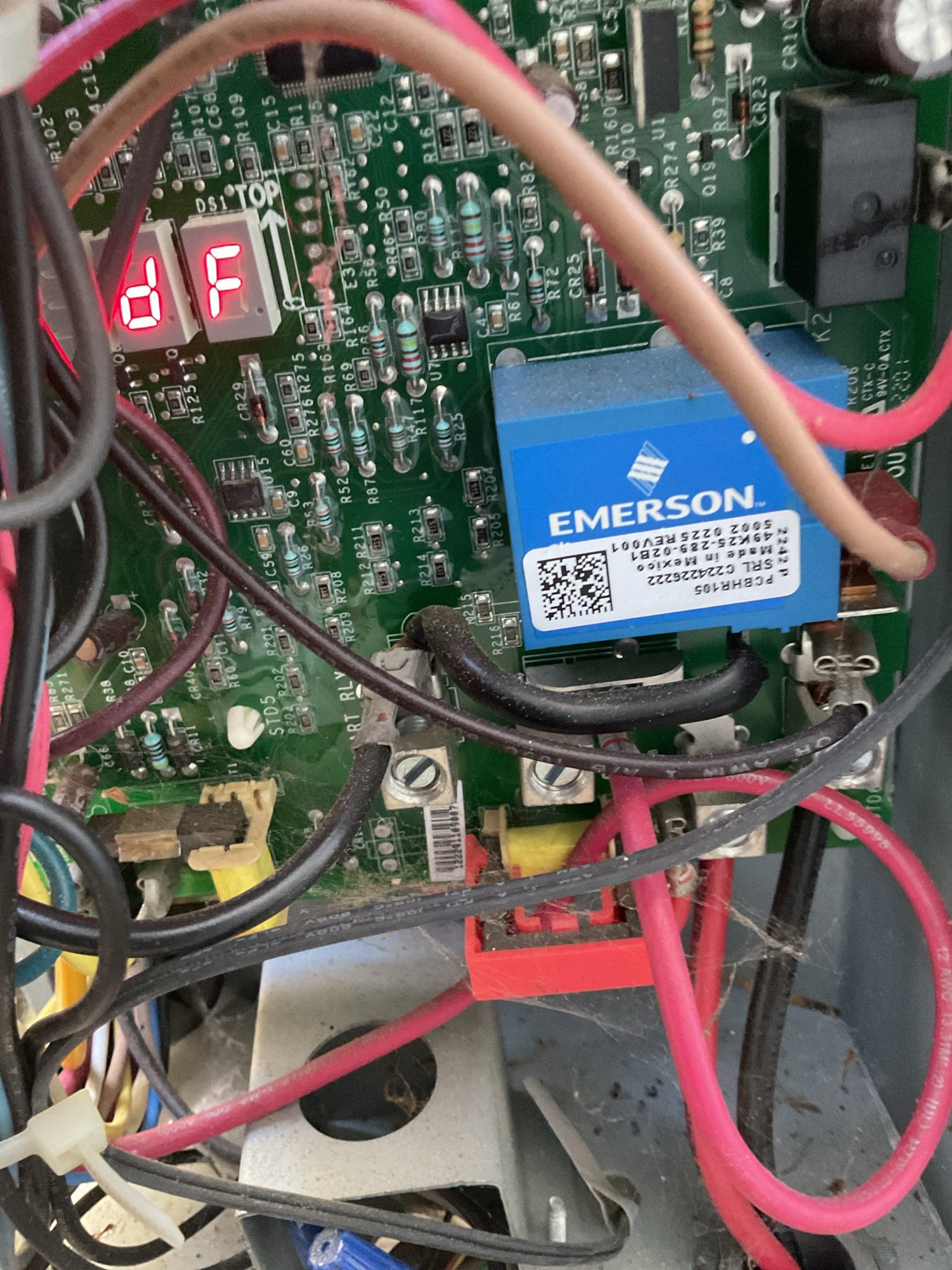 Arrived for heat pump not running again , previous tech found a pinched wire on the outdoor unit. 
Customer had a L2 lock out on the outdoor unit for high pressure tried 3 times . I checked my pressures when I reset and it was close enough to the chart for the refrigerant charge I have ( 73.5 suction and 337 discharge ) My static is .93” and found history fault codes for indoor blower motor not running. Did notice it always starts in HP2 at 1600 cfm on the board at the air handler my cool cloud is showing 1795 cfms. I will discuss all my findings and info with management to get the heat pump issues resolved. No charge for today. 