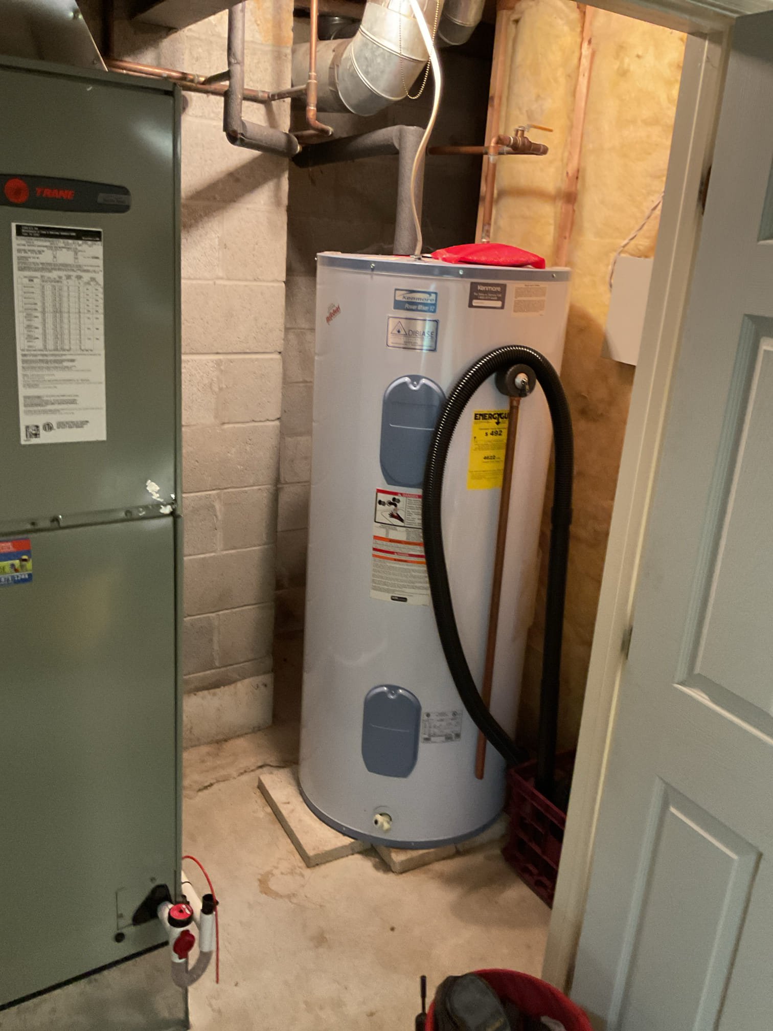 Luis 12-22-25 performed heat pump tune up on trane 3.5 ton heat pump. Unit is from 2009. There are lot of wear and tear on unit. Coils are showing leaks. Test back up heat 15 kw. Contactors for back up heat are in bad shape. Check supply and return air temps. Check outdoor unit refrigerant levels and pressures Capacitor and contactor ok. Refrigerant levels are lower than normal based on manufacture specifications. Overall condition of heat pump is ok . Fan motor outside makes some noise every couple minutes, I provided estimate to replace motor and blade. Unit is working harder to keep house warm. Customer is aware unit condition. Would highly recommend replacing system before customer have an issues. Customer will wait on any repairs at this time.