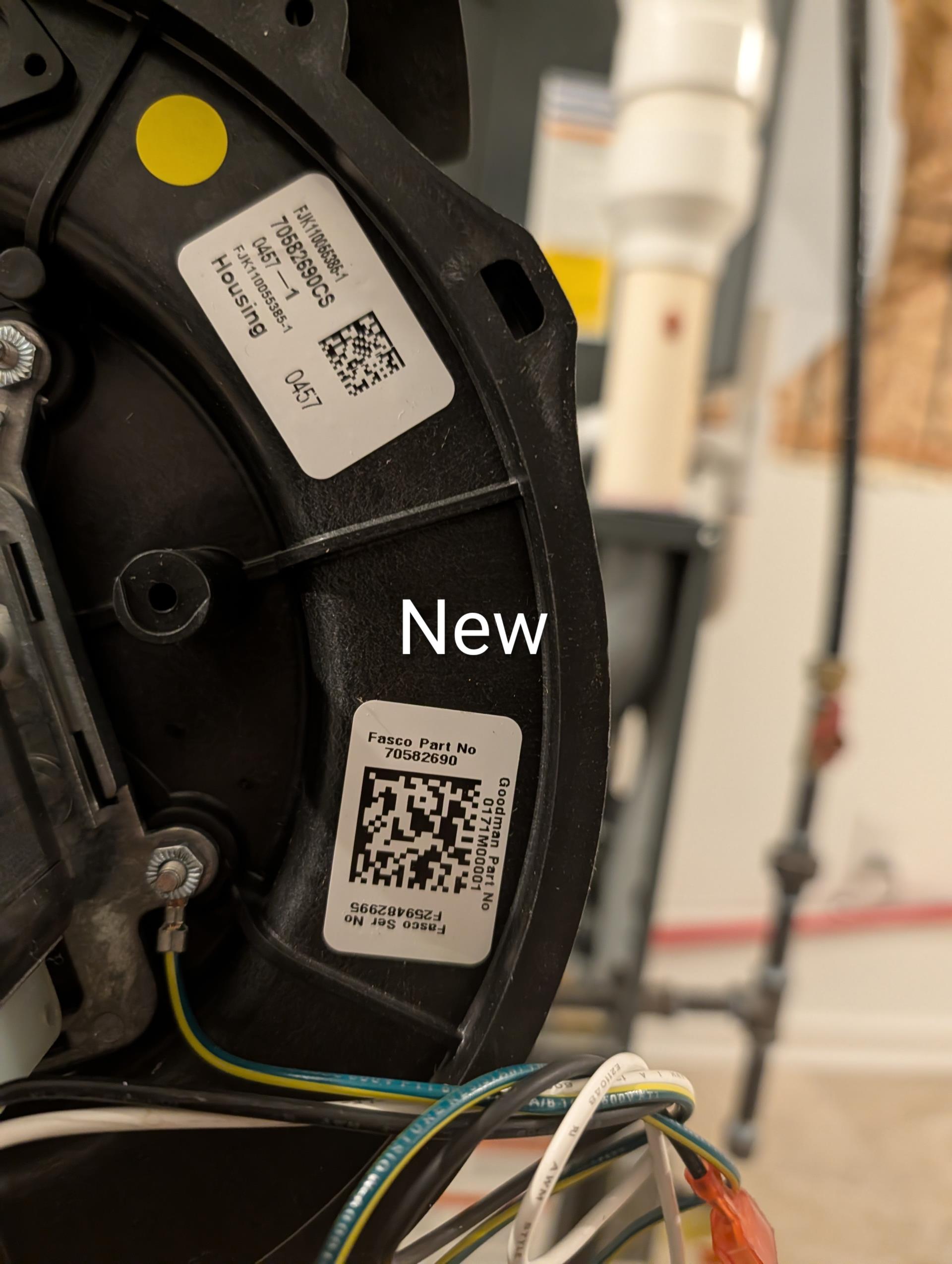 Removed failed inducer.
Installed new making sure gasket fully seated and screws properly torqued. 
Tested system after.
Combustion test: Pass

System operating well at this time. 
