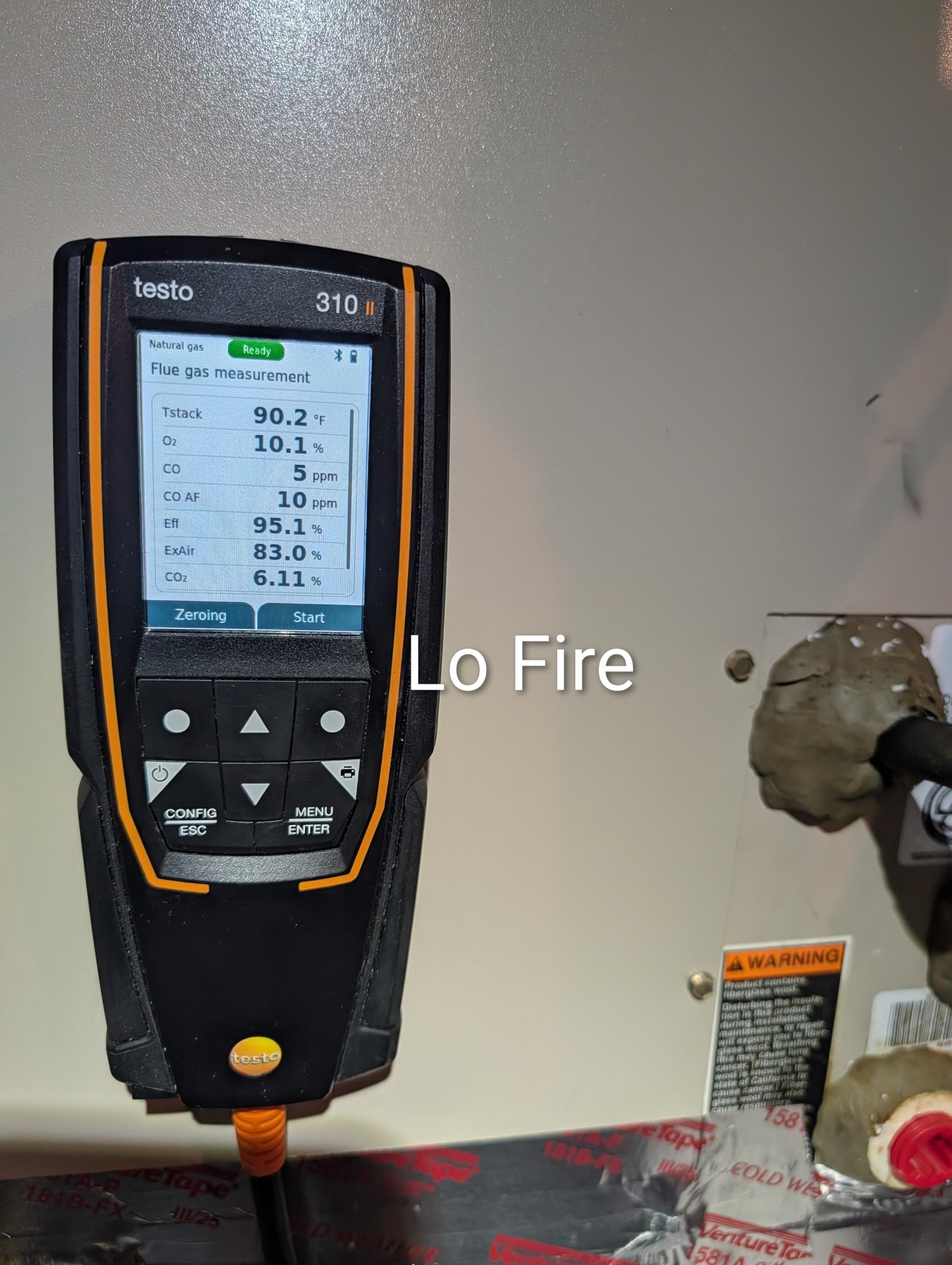 Completed quality assurance inspection for Goodman 2-stage natural gas furnace. 
Inspected all aspects of install: mechanical, ductwork transitions, wiring, vent drain and gas piping.

Automatic heat staging set to 10 minutes 
Verified heating fan speeds GA1 F04; GA2 F05.
Verified AC fan speed for 3.5 ton capacity 1400 CFM: F07 @.05” static

Tested system: measured temperature rise
Combustion and draft tests: Pass. 

Collected check for $6,458. No. 128

Install passes QA inspection.
