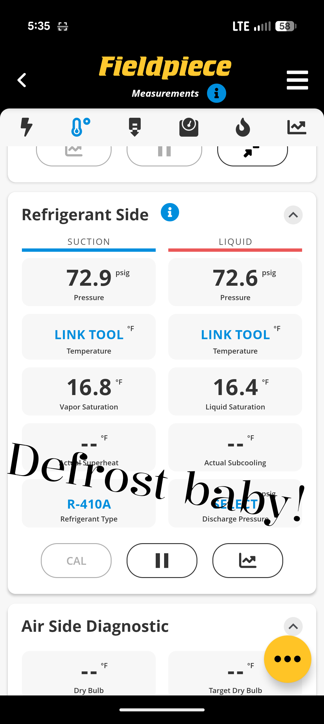 Found outdoor unit locked out on H5 error code which means “5 times P2 lockout” in 100 minutes.
Enabled extended defrost run time dispswitches at outdoor control.
Put probes on refrigerant service ports and ran system l monitoring system pressures. Pressure were good and system went into defrost at 64 psi true suction about 25 minutes into run time. 310/86 with outdoor temperature 37°F

Setting the defrost dipswitches should prevent this from happening again. 

Also told them they can select Mode “Emergency heat” in the future to use the propane furnace should the heat pump not be working for any reason. 

System operating well at this time. 