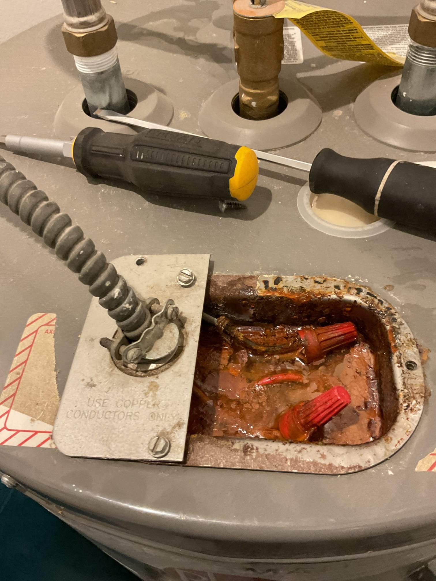 Found leaking 50 gallon electric water heater. 
Dates to 2021 so tank should be under warranty.
However I encouraged the. To go with smart electric with leak guard shut off and 12 year tank warranty. They want a tank booster for increased capacity.

I drained water heater and removed to outside. Short walk out.

We will prioritize this ASAP. 

We will be in touch with them tomorrow morning about the availability of water heaters and scheduling. 

Charged diagnostic today.  
