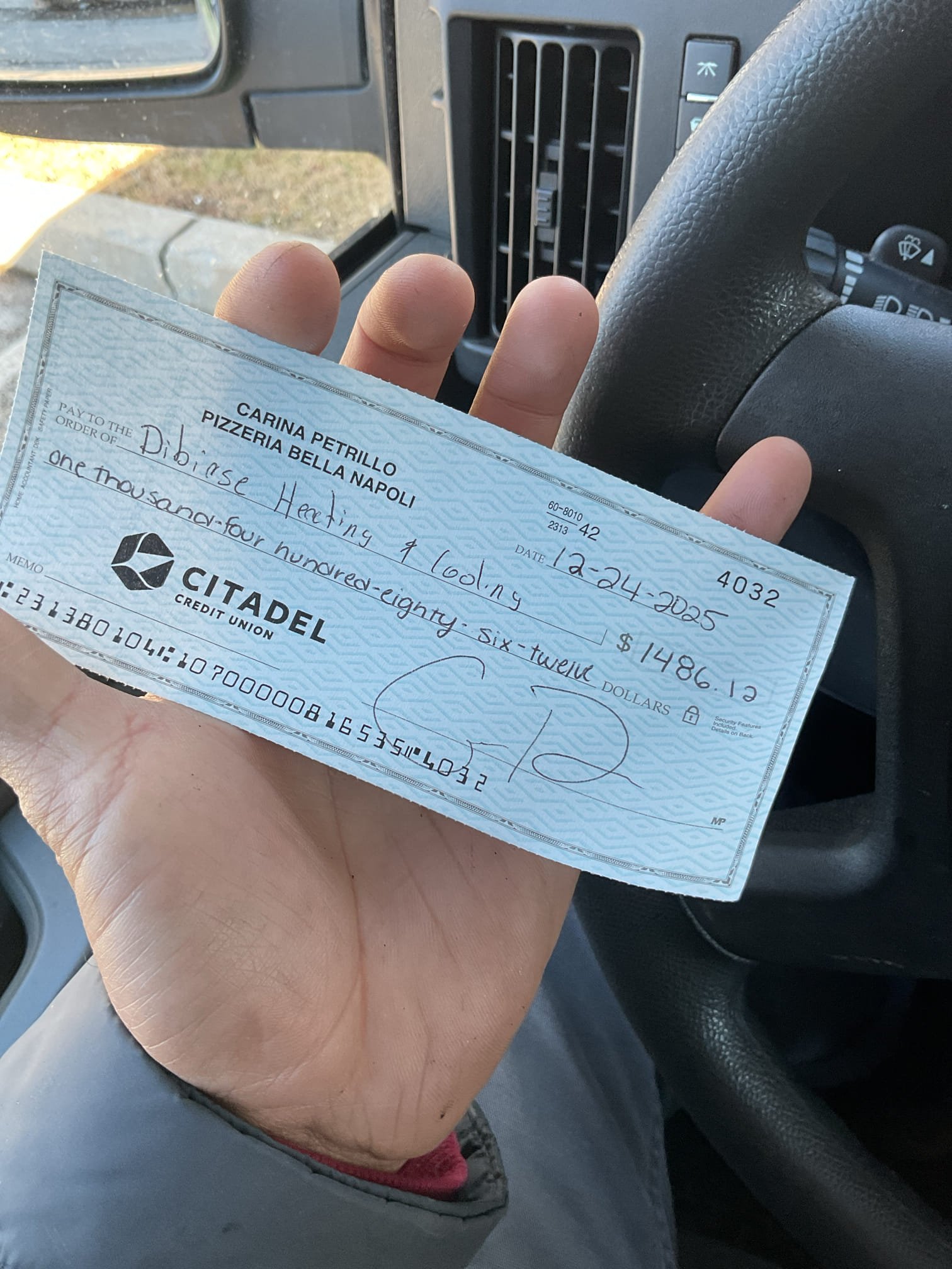 Luis and Alan 12-24-25 customer called for no heat,  ROOFTOP UNIT CLOSES TO PIZZA EXHAUST FAN. THERMOSTAT LABEL #1 we were out here month ago for same issue new board was needed. I talked to carina and explained her that it was the same issue she was not aware. She approved replacement of ignition control board and replacement of filters. After repairs test system operation and performed combustion test ok. all doors are in place used bigger screws to hold all panels securely since sometimes panels had come off. Cycle heater ok. 
Replace failed ignition control board 
Replace media filters 

Paid by check 