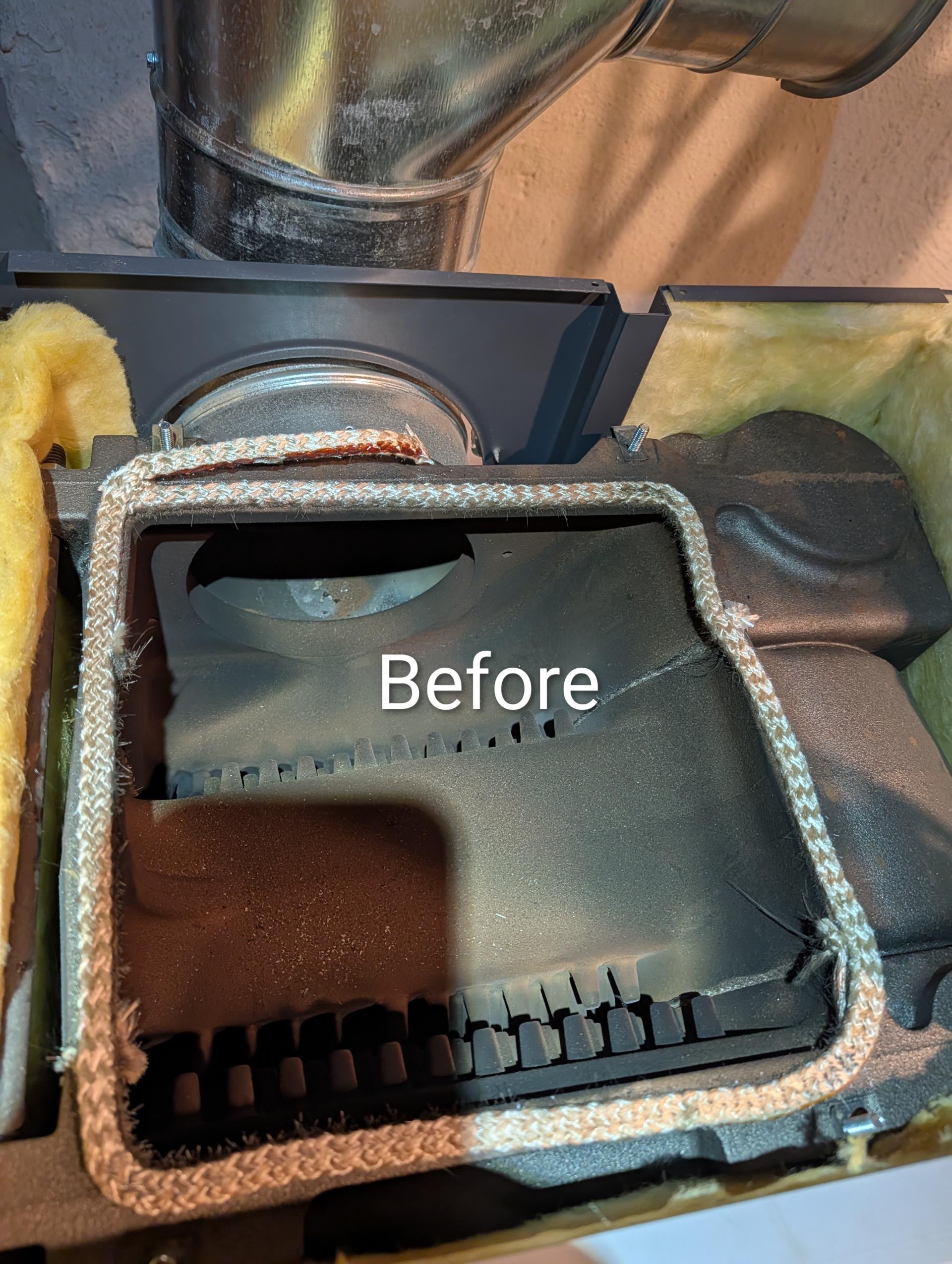 Completed Oil Boiler Tine up.

Inspected and cleaned heat exchanger. Very little soot/debris. Inspected flue pipe, clean. Chimney does NOT have a liner. Recommend having a chimney contractor install a liner.
Replaced RF1 oil filter, strainer is clean, replaced .60 60W nozzle.
Inspected all components of burner: electrodes in good condition in proper alignment, cleaned retention head, cad cell eye and transformer Good.
Verified pump pressure.
Bled oil line and observed boiler operation. Checked hydronic components: expansion tank, circulator, super vent air elimination.

Smoke, draft and combination tests: Pass

Oil boiler operating well at this time.

Completed tune up for 50 galllon tank electric water heater.
Flushed tank until water was clear. Very little debris at bottom of tank. Removed element cover and inspected wiring connections.
Water heater operating well at this time. 

Oil tank getting low 1/4…Let her know.

Paid for invoice today. 