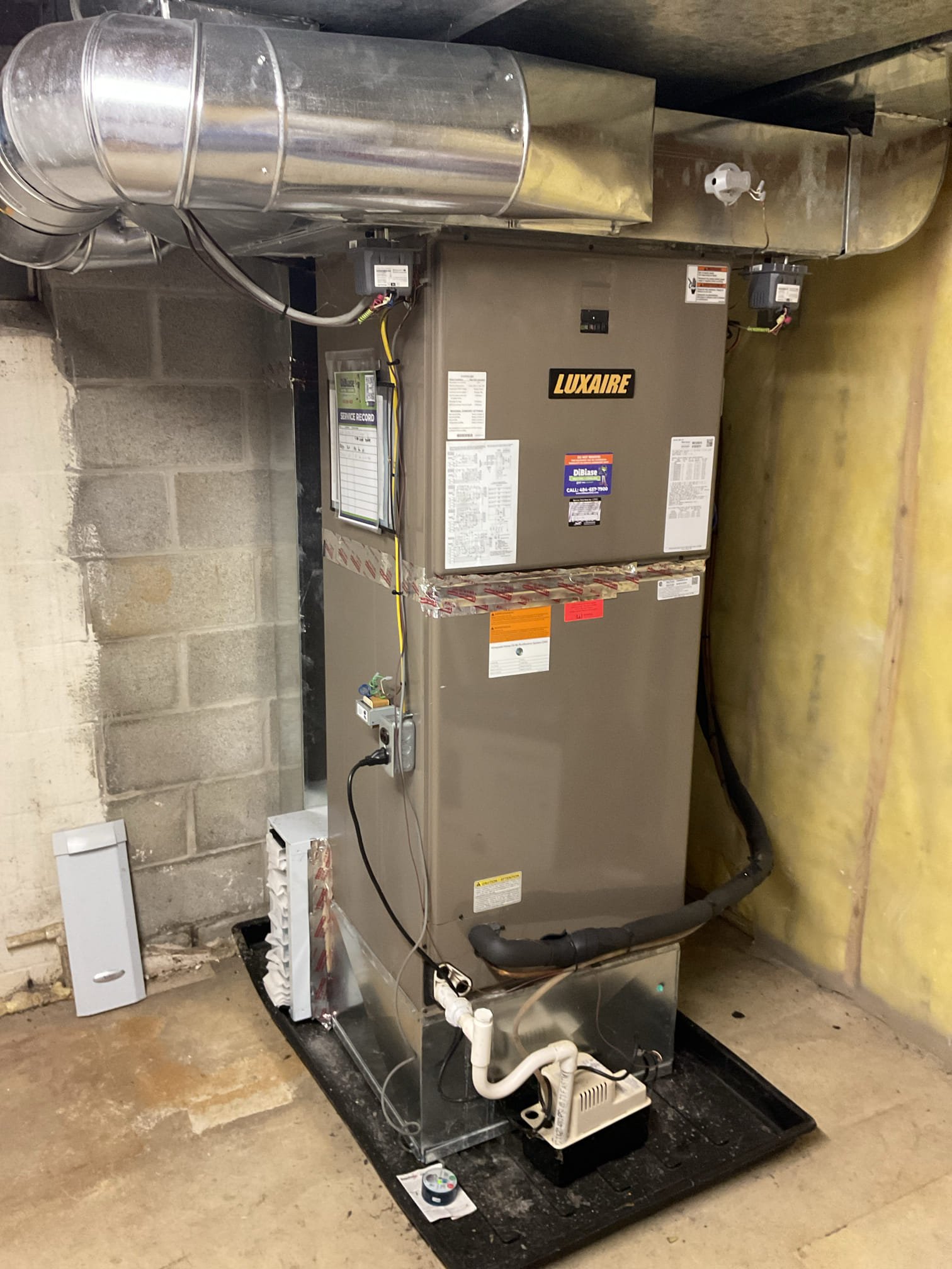 I Arrived to the customers home for a heat pump check up on a 8 yr old system . I checked all electrical connections and voltages . I checked the air filter and found good  filter size is 413. Inspected the indoor coil and tested electric heat package. Took temp splits for the electric heat and blower motor amperage draws. I looked at the outdoor heat pump and tested for an outdoor btu output. Inspected the outdoor components and unit pressures. Everything is working fine at this time of service. 
