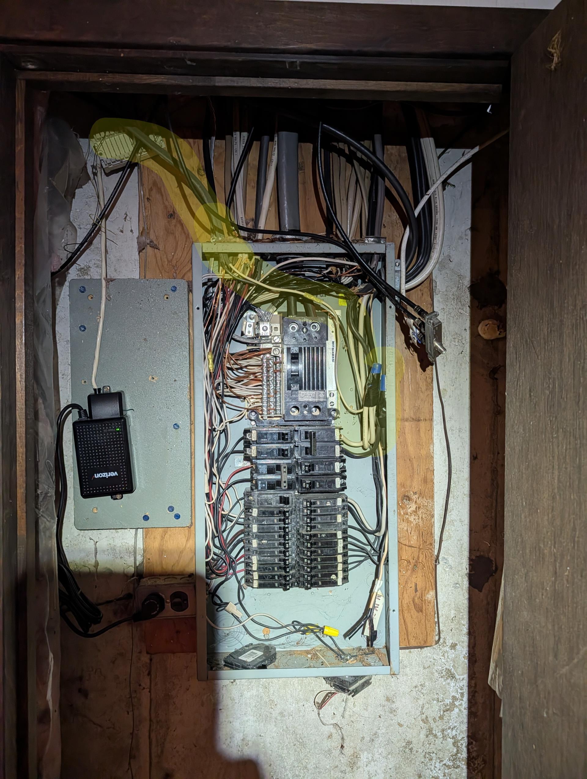 Completed heat tune up for 3 Ton Luxaire AC system with 15KW electric heat kit. 

Replaced 20x22x1  filter
Indoor and outdoor coils in good condition 
Inspected wiring, controls, electric motors and components; left estimates for surge protectors.

*AIR HANDLER is improperly wired. (2) sets of 6/2 are wired nutted and pig tailed together to one 90A breaker; there is also a set of 10/2 pig tailed to the same point. I cannot identify what appliance that 10/2 is fee g. It is outdoor wire so could be outdoor lights? The (2) sets of 6/2 wire need to be installed at separate breakers. Need to replace 90A with 60A double pole and install one set of 6/2 there and install new 30A double pole breaker immediately underneath and install the other set of 6/2 wire there. Then the single point entry kit needs to be taken out and each set of wire feed the separate breaker at air handler. 
For now I took out the W2 conductor at low voltage terminal block so only one bank of electric heat ever energizes