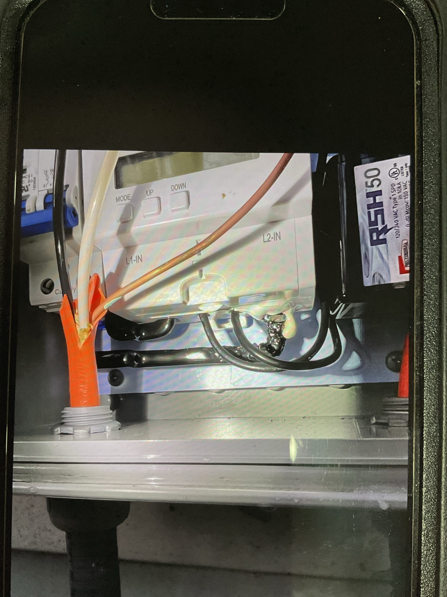 The RSH disconnect  installed on the outdoor unit seem to have melted and needs to be replaced. It will not deliver power to the outdoor unit.  upon installation of the new disconnect system, Operation should be checked to make sure no further damage has been done.Our complete system is shut down, but the customer does have backup oil heat. We should replace as soon as possible because we just did the install and the customer is challenging to deal with. He has already had multiple issues and it is a mini split unit.
