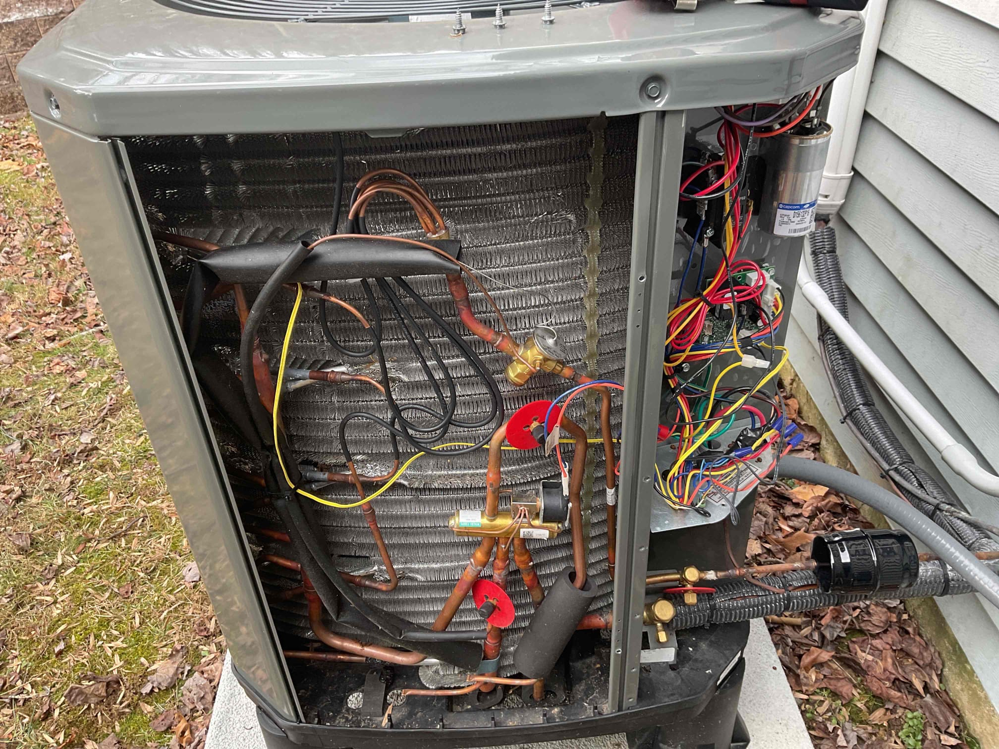 Installed new defrost board and (2) sensors. Cut j 2 jumper to defrost to 70 degrees. Tested operation. Heat pump is working properly at time of service. 