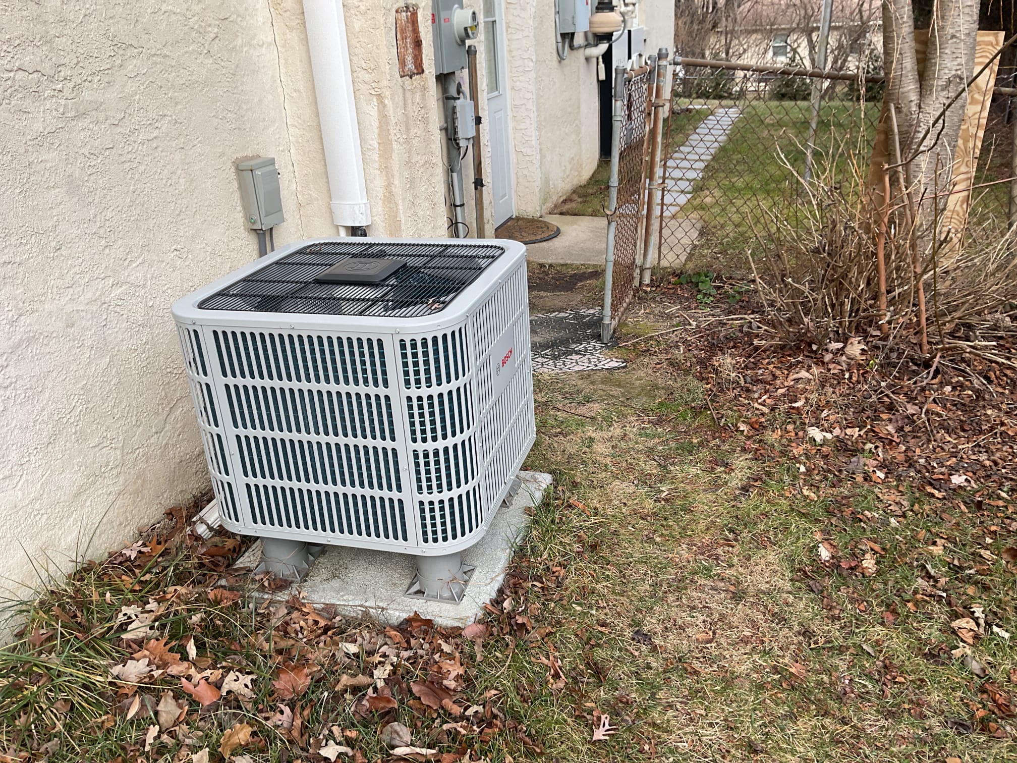Fully assessed no heating situation. When I first arrived, came out to the outdoor unit and found it running. Pressures were 348/87 410a very good. Temperature rise was 28°. Checked zoning in attic. Found downstairs zone for basement apartment calling for heat but zone damper was stuck shut forced open. Recommended replacing both zone damper which are older style. (1) zd 18x8, (1) zd10x8. Call distributor for pricing and availability. 
Oked pricing with homeowner, need to schedule a time to install. Ordered dampers. System is heating at time of service. Attic is small.  