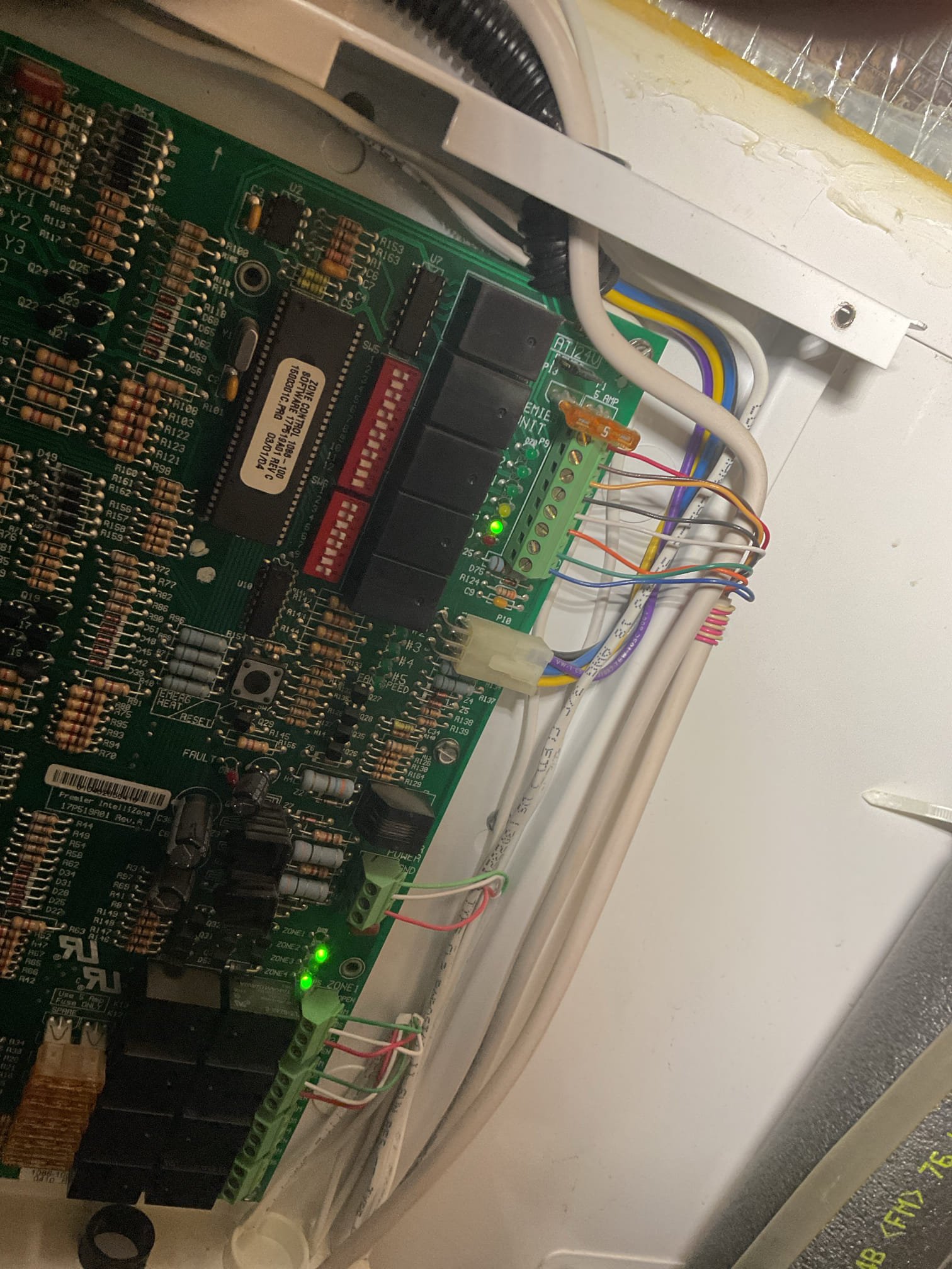 Fully assessed overheating situation. There is a total of 8 zones in the home. Found that the kitchen zone that is connected to this geo was accidentally left in fan on position. Turned back to auto and air stopped blowing in office area. While on site customer wanted to replace weak capacitor for geothermal unit in the basement replaced and tested operation. Geothermal is working properly at time of service. 