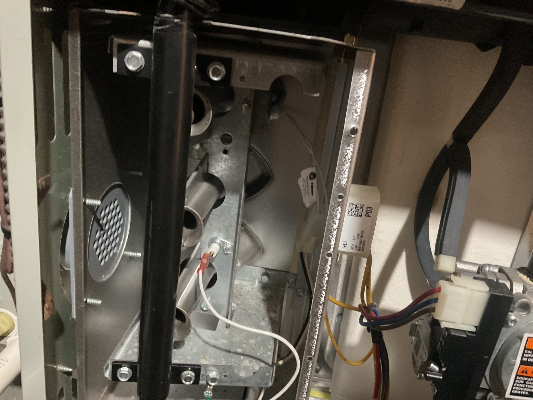 Found igniter white and brittle and flame sensor starting to pit. 12/31/25 installed new o.e.m. Hsi and flame sensor. Cycled system several times. Gas furnace is working properly at time of service. 