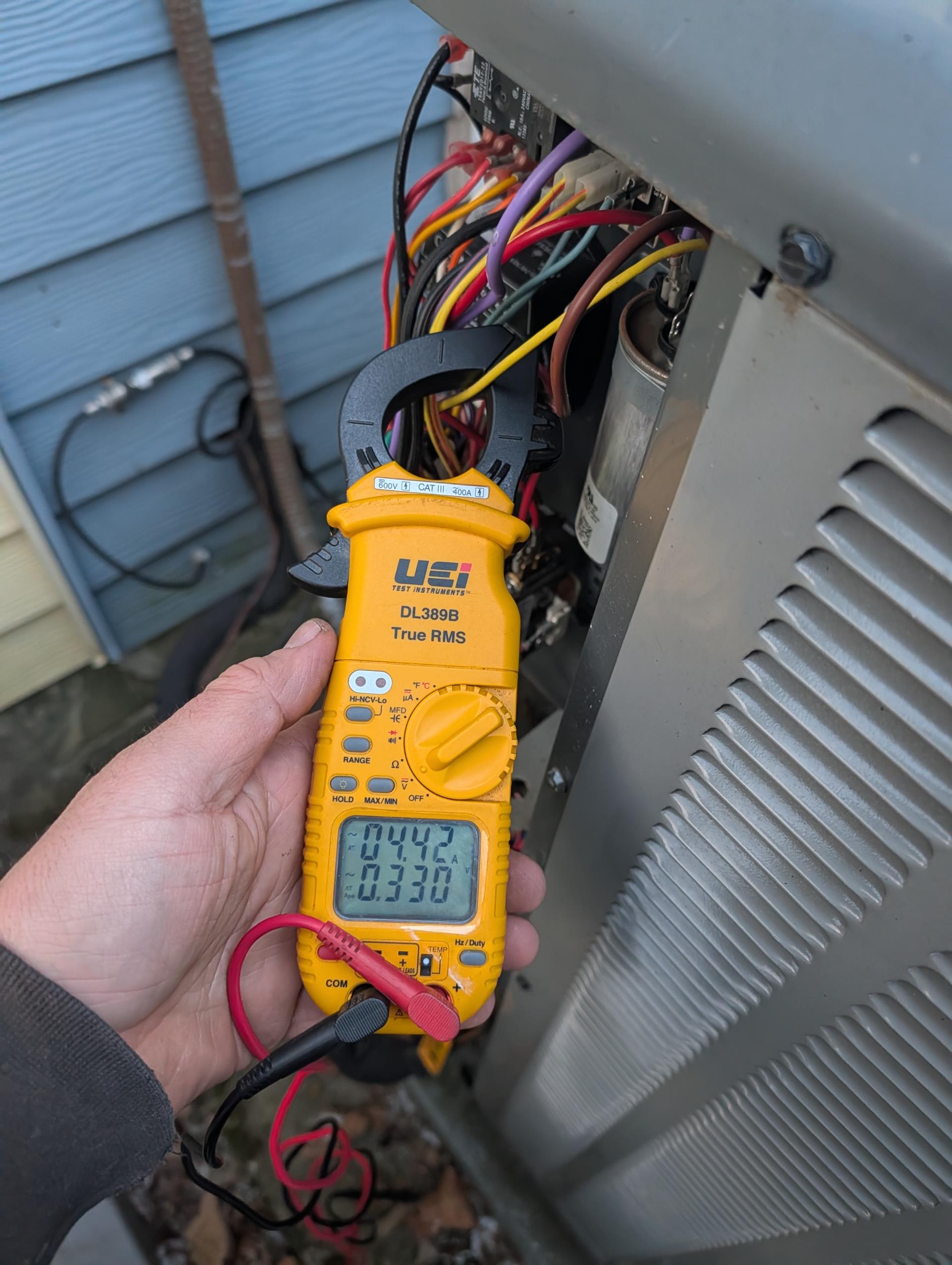 Completed heat tune up for 2.5 ton heat pump with 10KW electric heat kit,

Replaced 16x20x1 filter
Indoor and outdoor coils in good condition.
Inspected wiring, controls, electric motors and components. 10KW electric heat kit 40A: Good
Measured temperature rise and static pressure
Inspected drains. There is no trap or overfill protection switch on drain line. The drain is on the negative side of airflow and needs to be trapped. Provided email estimate for EZ trap. 
Verified integrity of compressor and defrost cycle 
Checked refrigerant charge/pressures. 280/78 with outdoor temperature 24°F Good. 

Heat pump operating well at this time.

*Also emailed previously provided estimate for replacement water heater expansion tank 
