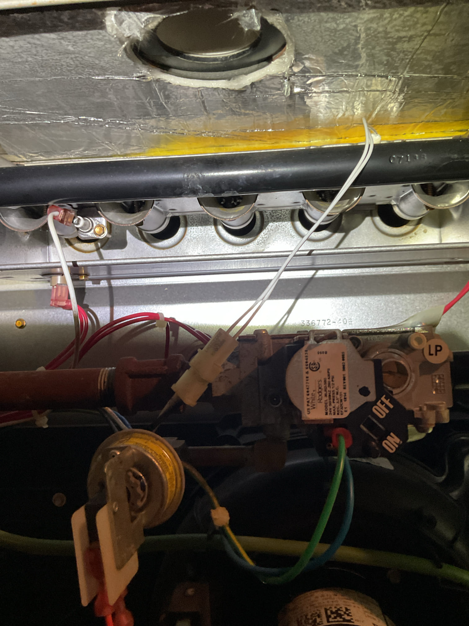 I arrived to the customers home to service their 8 yr old gas furnace system. 
I started with checking the air filter and replaced , the filter size is 16x25x4, supplied by the customer . I checked all my electrical connections and voltages. I inspected and tested the  burners , flame sensor and the igniter. I water tested all tubing and hoses. I inspected the exhaust and fresh air pipe for restrictions and bellies. I inspected the inducer and the blower motor operation. I checked and tested for combustion and took temp rise splits at the return and the supply. Everything is running fine at this time of service. 