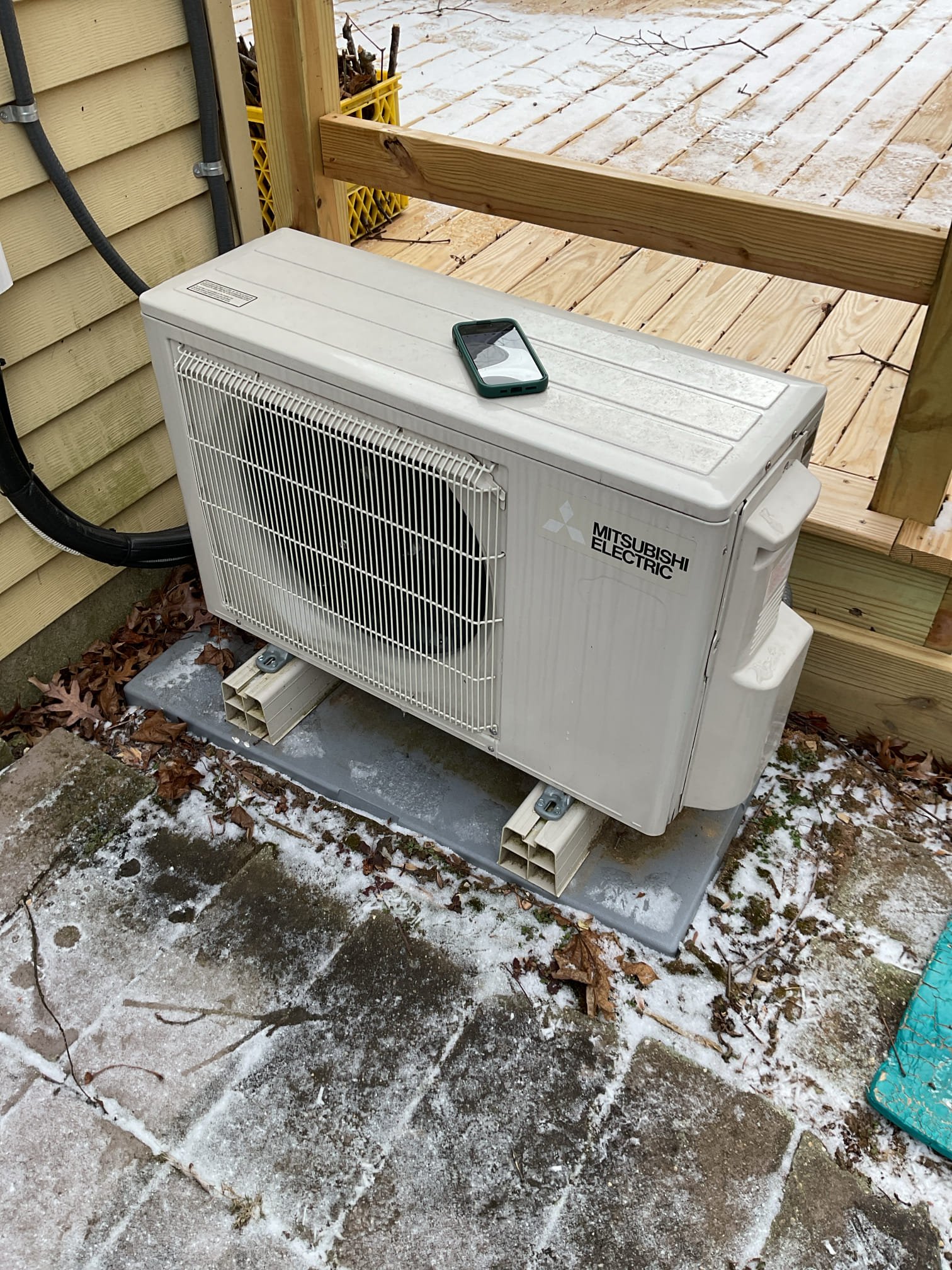 I went over the system and found it was fine , pressure is good temp splits are good, and the filters are good. The customers were not familiar with the mini split defrost cycle when you first turn on the mini split .  They turn it off when they aren’t using it. It was just in a defrost mode . The mini split is working fine . No charge warranty.