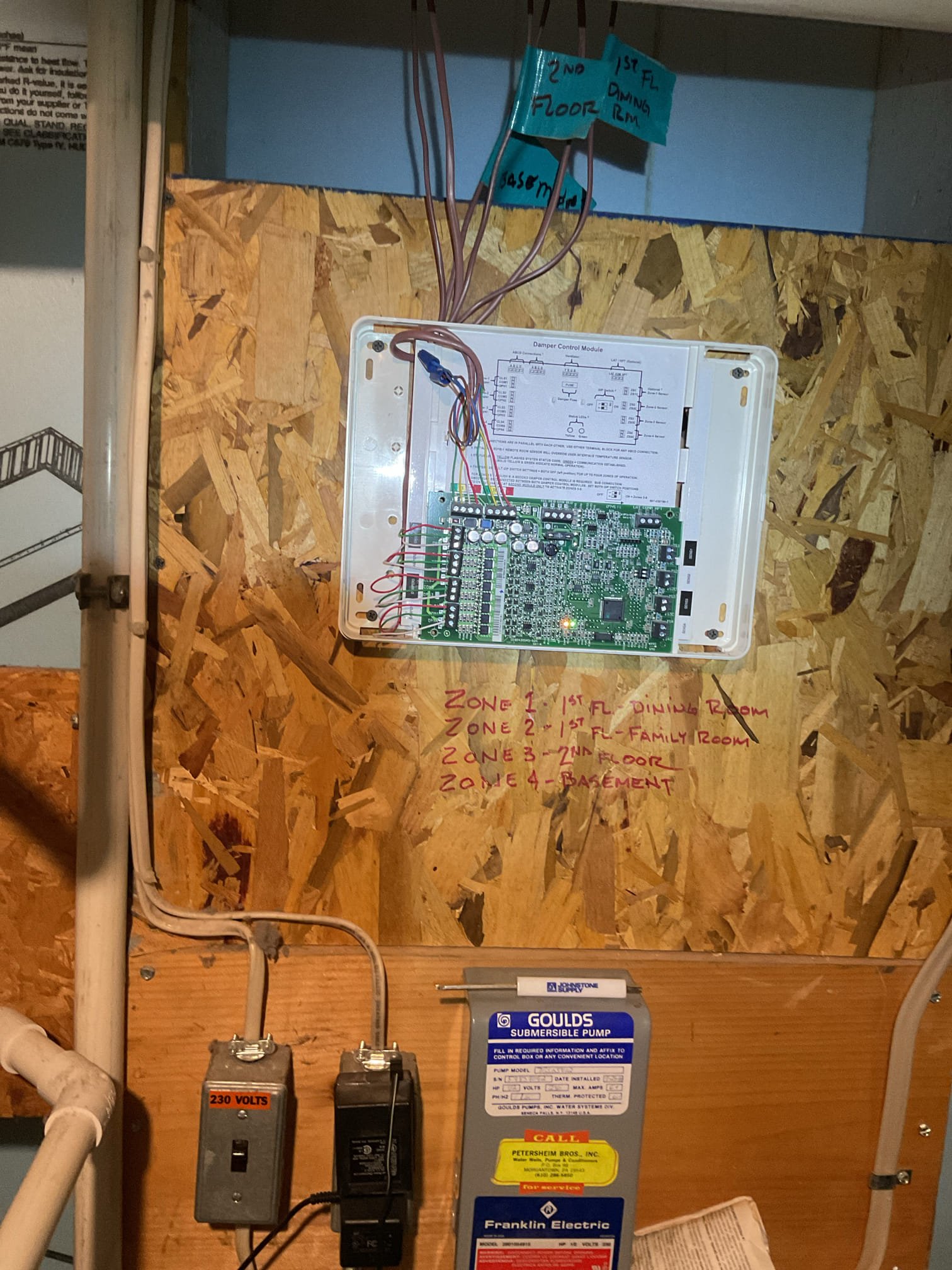 Luis 1-5-26 customer called in for second floor zoning overheating, customer has carrier fully communicating system. Four zones one main hub.. house has around 16 zone dampers (system zone individually by round dampers). All dampers are in close position but no power coming from board. At this time customer is experiencing multiple issues with zoning. Thermostat issues, potentially dampers issues, and zoning board issues. System was installed in 2008 with only one 40 va (from heater supporting hvac and zoning). I would recommend getting and estimate to replace entire zoning system and convert current ac to heat pump. Office to follow up with customer. 