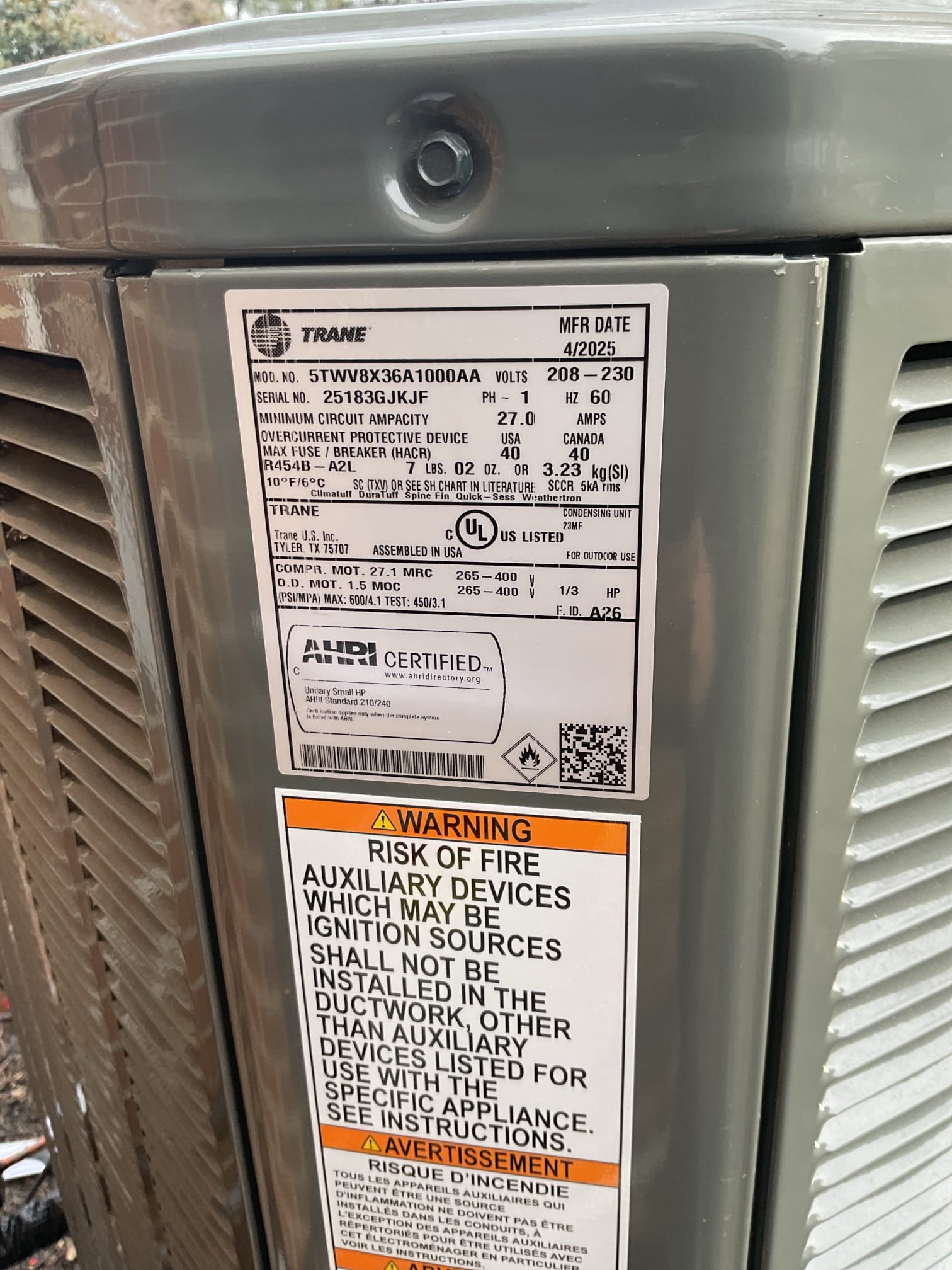Unfortunately Trane sent us the wrong parts.
We need EEV head Trane sent us the EEV valve… And  what Trane calls in their nomenclature the discharge temperature sensor. 
I forwarded information to management and plavced a call to Trane tech support. It has to be a specific style of discharge temperature sensor. A pipe clamp style.
We will order discharge temperature sensor AND EEV head and return asap.

There were no error codes when we showed up today. 

