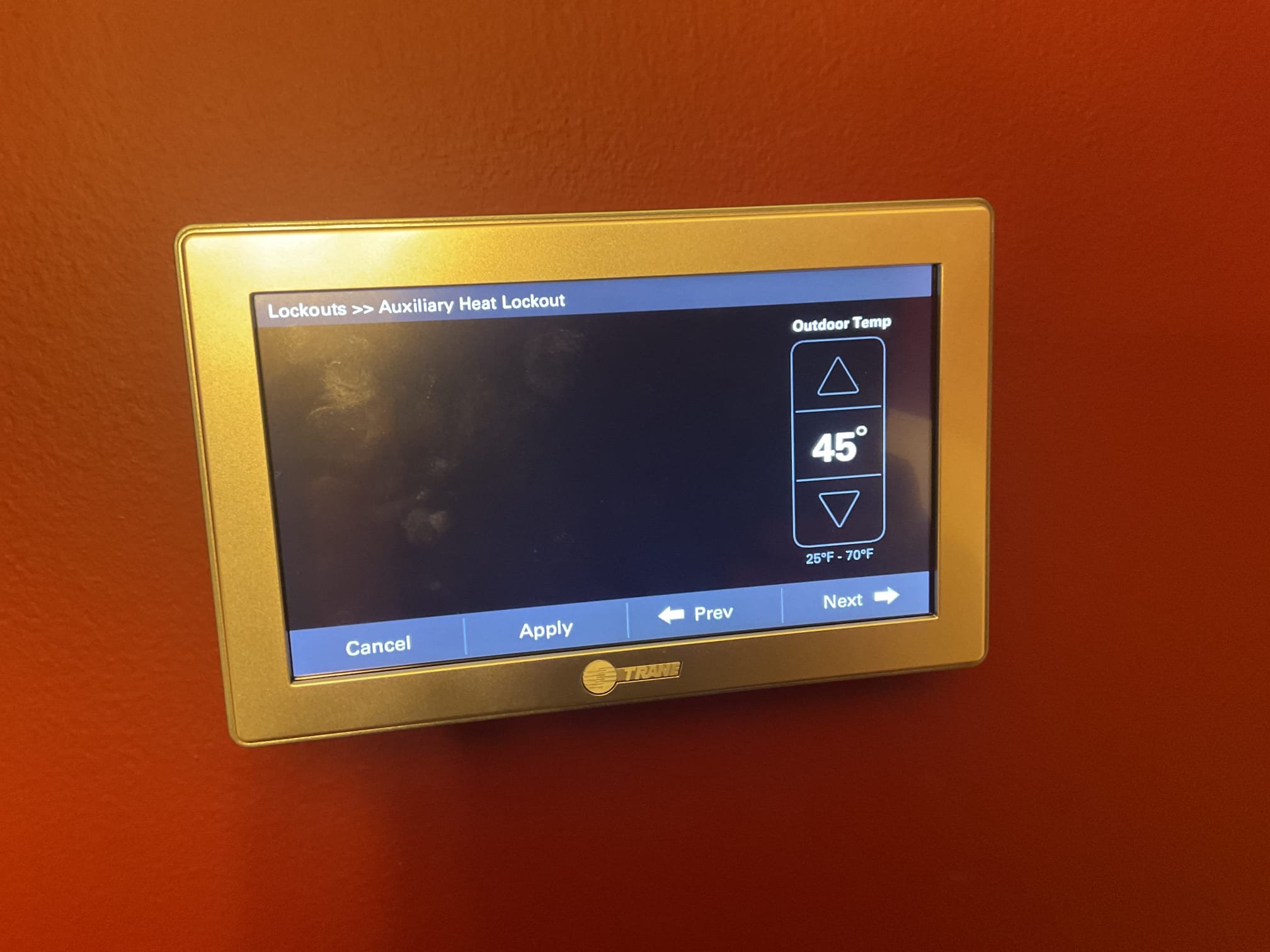 Looked over lock out settings in the thermostat. Heat pump was originally set to 25 degrees ( electricity rates were better at the time). Now changed lock out temp to 40 degrees and set auxiliary lockout at 50 degrees. Propane is currently cheaper that electricity to run. Tested operation. Hybrid system is working properly at time of service. 