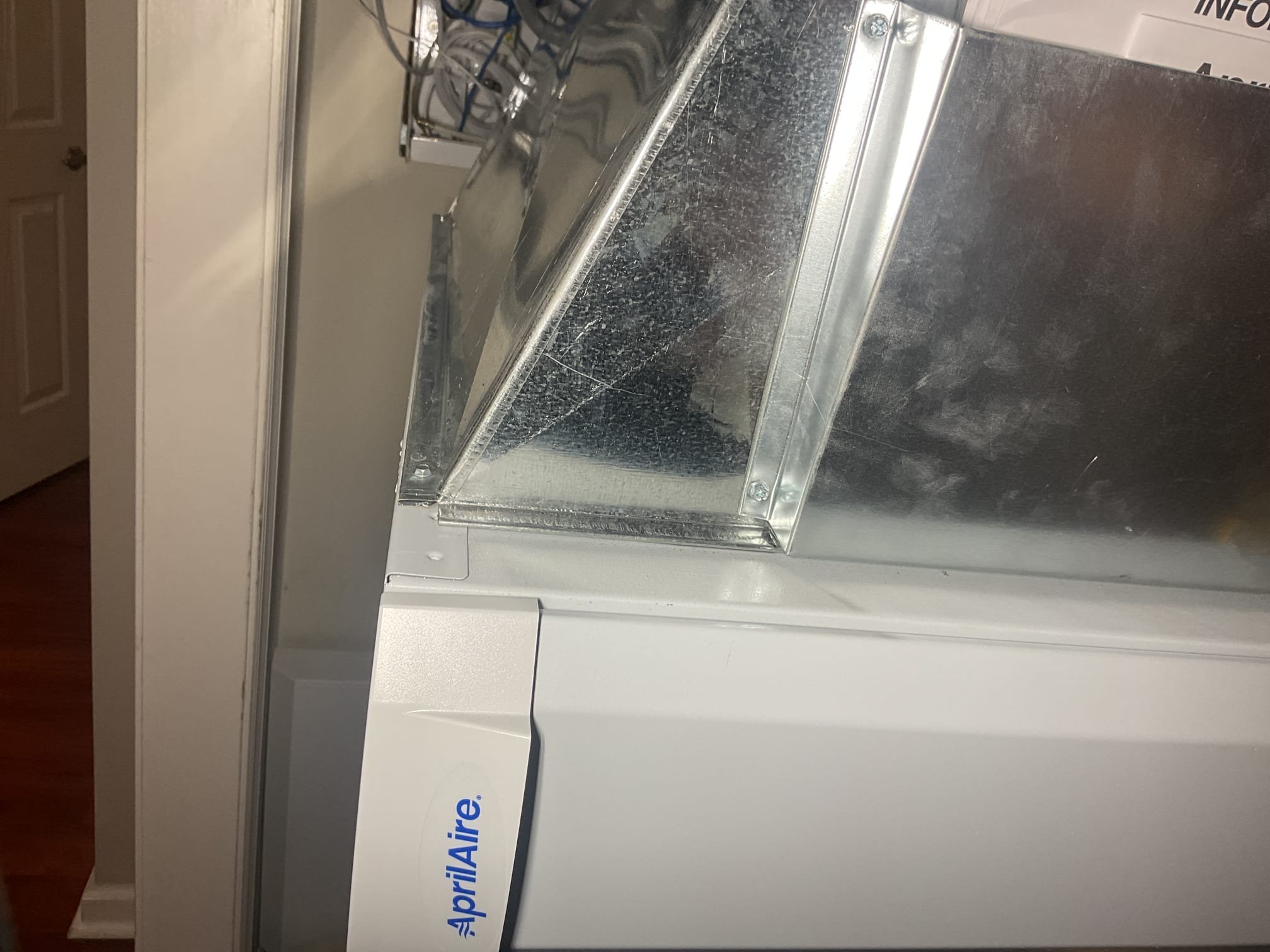 Full assessed water leaking situation. Found feed tube was not in the correct spot on the tray. Found feed tube had popped out of place. Found water leaked from humidifier and went underneath hard wood flooring. Shut off water for now to humidifier. Let our office know the details, our office to contact customer on next steps. Dried up water as much as possible. 