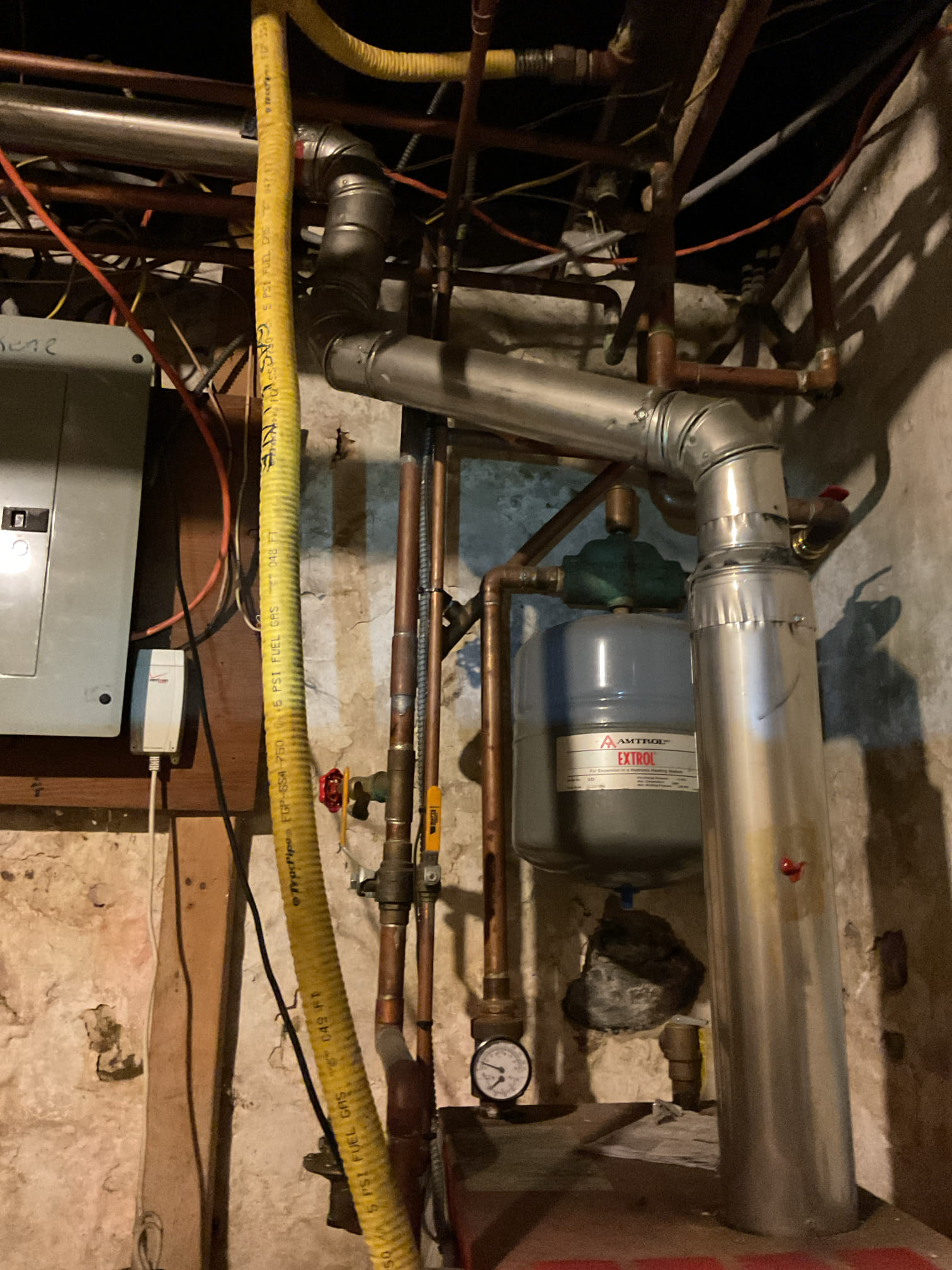 I arrived to the customers home to service there 24 yr old gas boiler and there 15 yr old gas boiler.  I started with inspecting the temperature and pressure gauges.  I looked at both the boilers for any water leaks around the whole system. I inspected the heat exchangers the ignition system .  I inspected the expansion tank and the water feeder and the circulator for both boilers for proper operation. I tested for combustion and checked return and supply water temps . Everything is working ok at this time of service for both boilers . 
I recommend in replacing the older boiler in the near future. 

Collected $129.00 for one of the boilers contract and collected for remaining balance $693.67 that was completed at the other property. Total due for today is $822.67 . I ran the card on file per the customer for the balance of $822.67 paid . 