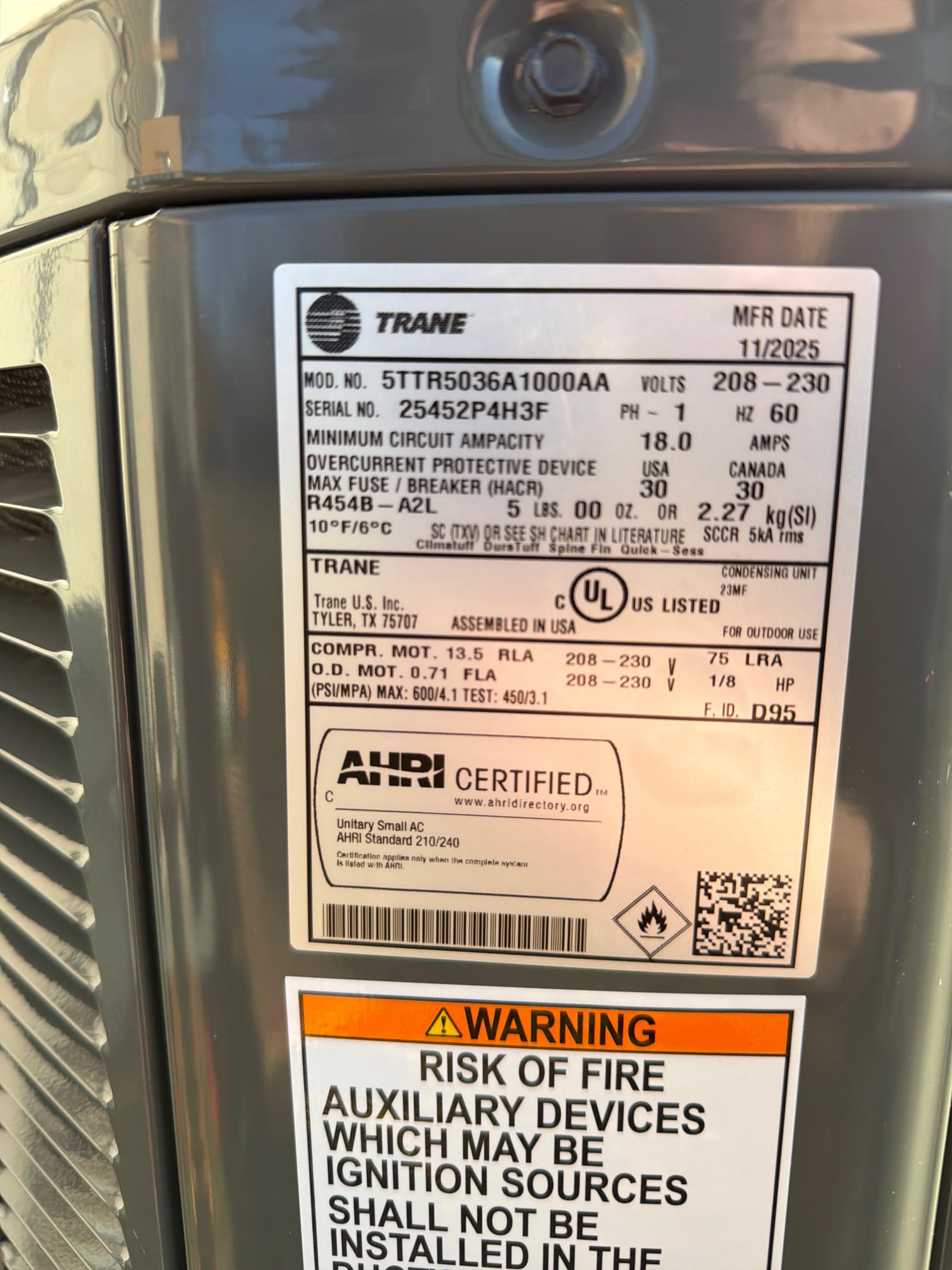 SOLD: 01/02/2026 2:25:08 PM - Best
Best system for performance, comfort, and value.


Recovered refrigerant from exiting unit. Disconnect high and low voltage wiring. Placed new condenser onto existing wall bracket. Flushed line brazed in while flowing nitrogen. Connected high and low voltage wires back into outdoor.

Disconnected high voltage, low voltage, gas and flue pipes from existing furnace. Placed new furnace in a metal pan elevated on furnace legs. Reconnected wiring, gas and flue pipes to new furnace. Adapted to existing metal supply and return. Added new 5 inch filter box to side of furnace. Tested gas pressure and combustion. Added new April air humidifier with thermostat. Ran water line to hot side of water heater. Tested water and humidifier. 

*Check and adjust charge in warmer weather*