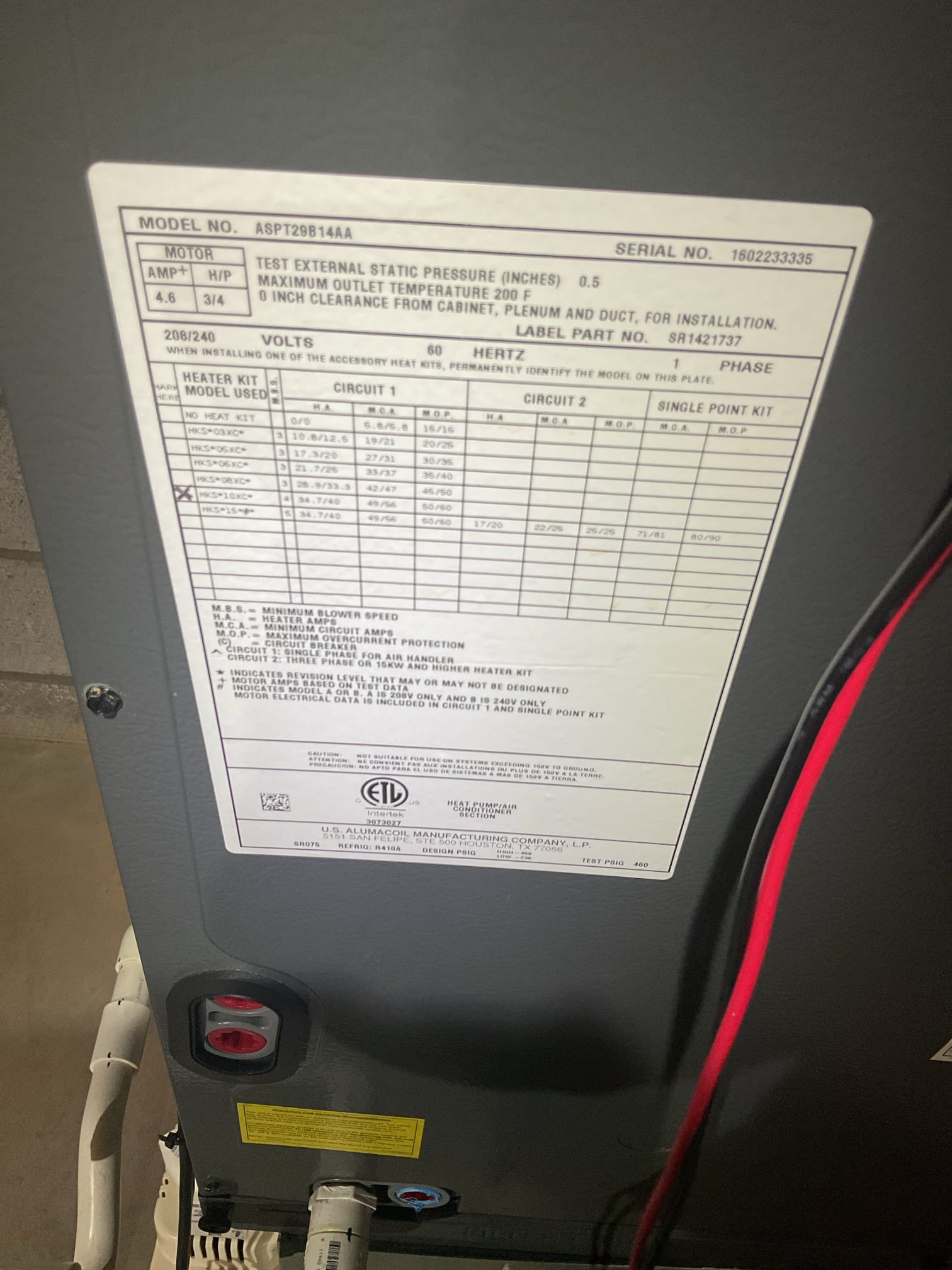 Luis 1-8-26 performed heat pump heat maintenance on 10 year old Amana heat pump, I changed the filter. Checked electrical and wiring and emergency heat kit. Checked blower motor and assembly. Checked temperature rise ok Inspected coils. Checked fan motor and assembly. Checked refrigerant pressures. Forced unit into defrost. Unit is in normal operation at this time. Cycle heat pump ok. Customer paid for service plan renewal 