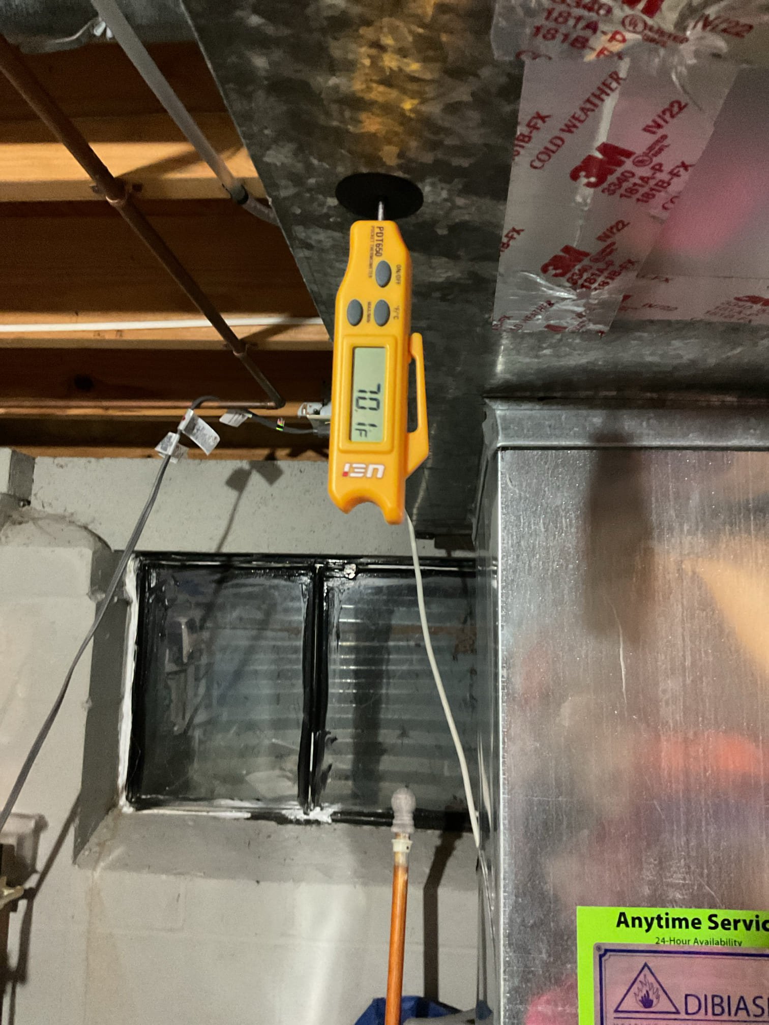 I arrived for a comfort issue. Thermostat wasn’t reaching temperature when I got to the house. Thermostat was set to 68° and was satisfied at 68°. I started with checking the air filter. It was ok but it is getting dirty almost 6 months . I started with the electric heat and that works fine . I started the heat pump and checked the pressures and looked at temp splits. System was running fine also  tested in defrost mode. It struggles to run when it gets cold due to the auxiliary being locked out at 15°. Which if the auxiliary isn’t available to help with the heat pump it will drop temp in the house and if the filter is dirt as well.  He did Agee to set it at 25° lock out . Collected for 84.15 diagnostic paid by cc. 