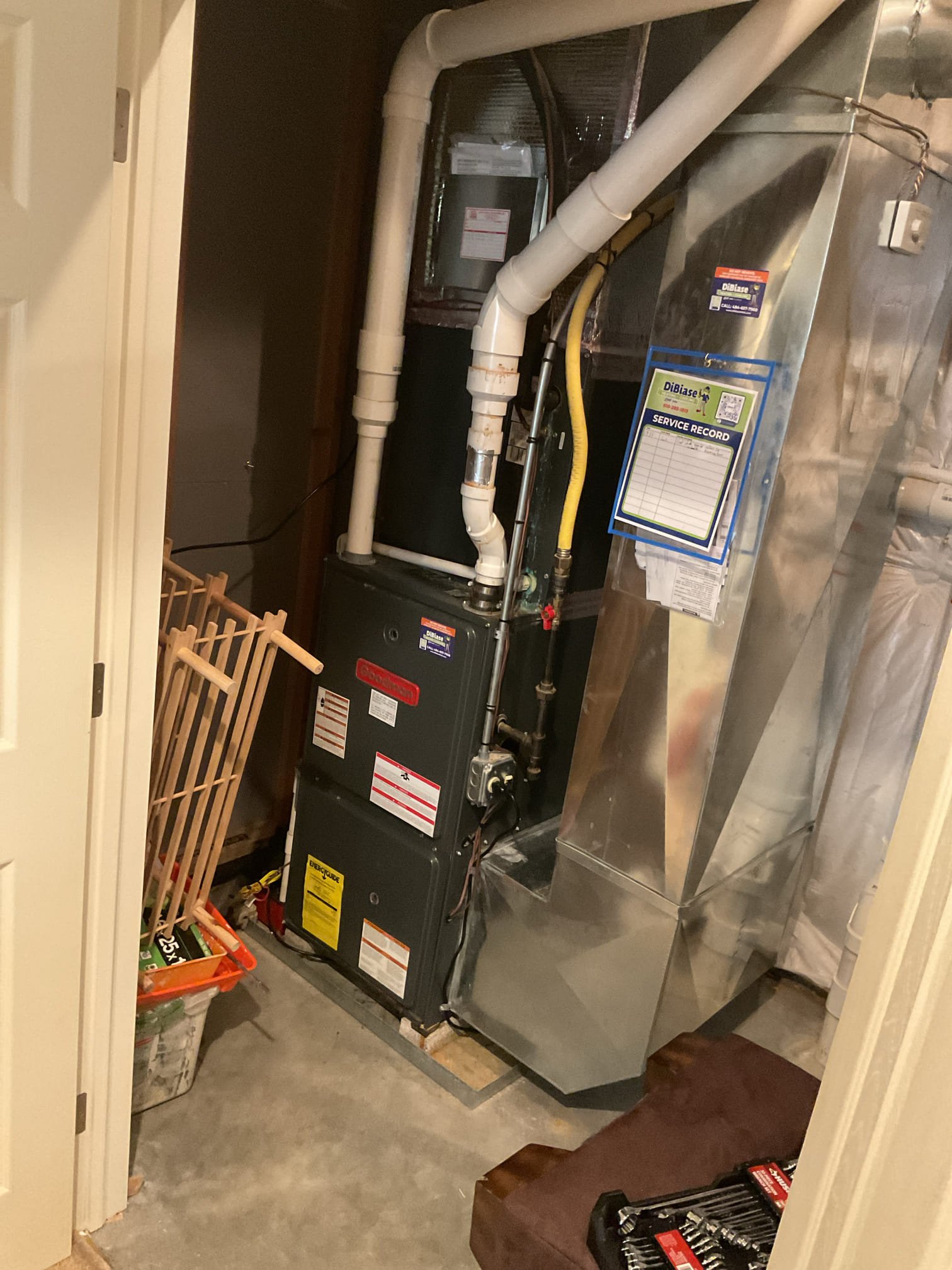 Luis 1-9-26 performed gas heat tune up on 2010 propane Goodman heater, check all systems within the heater, ignition, air delivery and combustion removal. All parts are showing major wear. Inspect heat exchanger is showing overheating, took pictures of heater condition, performed combustion test, oxygen levels are higher than normal. Indicating heat exchanger is having difficulties burning, this is common on older heaters. I did provided estimate for recommendations, customer has couple options from small repairs to rebuild heater 100%. I would recommend getting an estimate to upgrade system. 