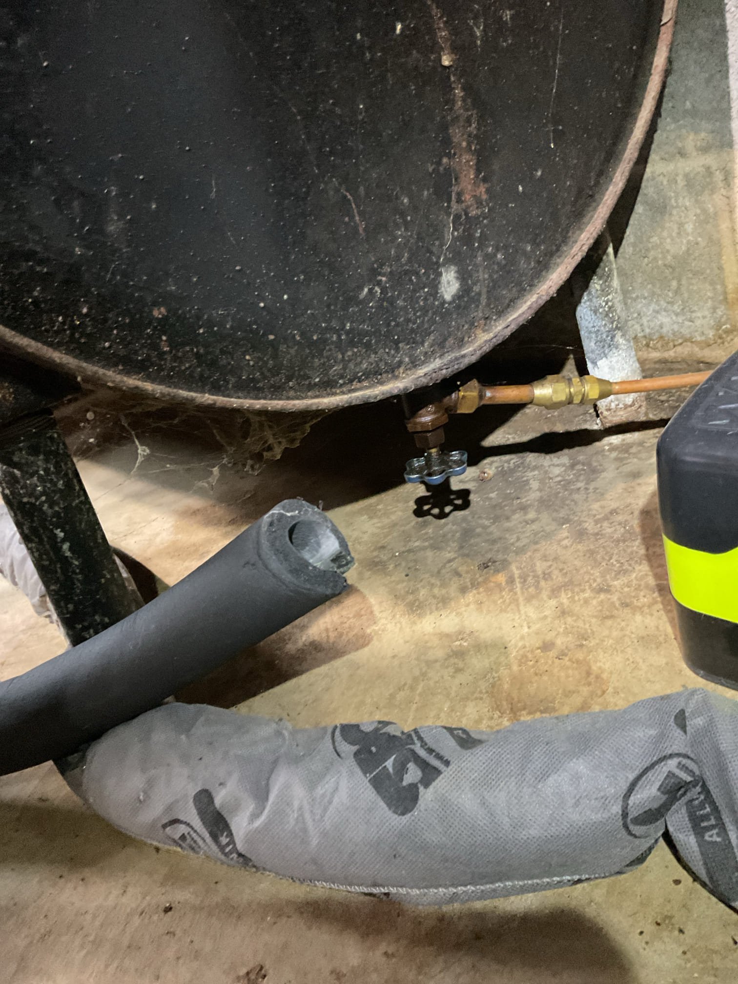 Luis 1-12-26 performed oil boiler cleaning in peerless boiler about 15 years old. Cycle boiler before tune up, I noticed limit is set to 200f I did not move limit. Customer will take care of this setting. Clean heat exchanger and flue pipe. Inspect chimney base ok. Replace oil filter, and nozzle. Clean nozzle head and electrodes ok. Performed combustion test and smoke test ok. Cycle boiler check water pressure and temp ok. I noticed water pressure relief valve is very hard to turn lever. Provided estimate to replace prv. 