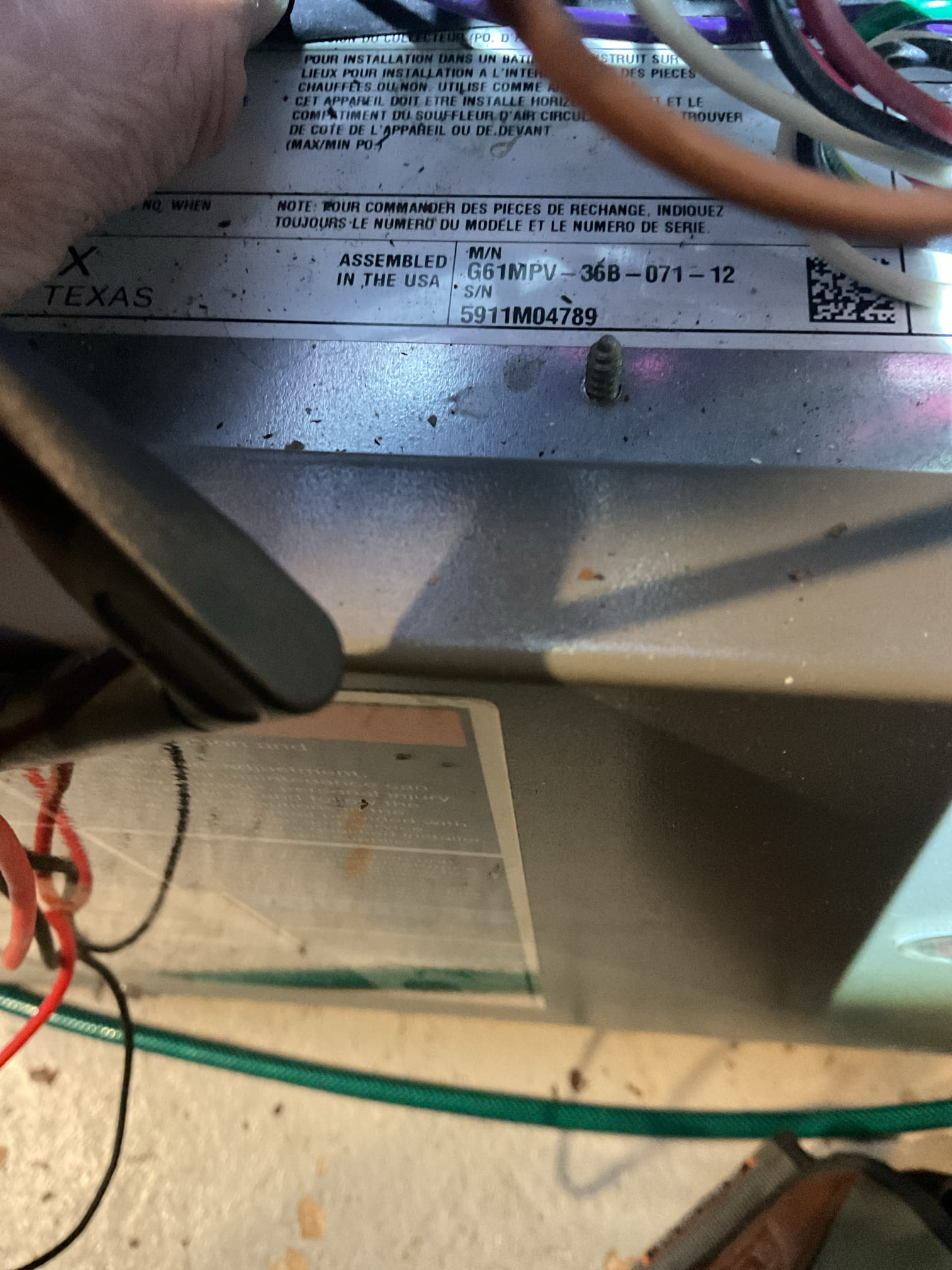 1/12/26 Dan 

 arrived to the customers home to service their 15 yr old 95% gas furnace system. 
I started with checking the air filter and replaced , the filter size is 16x25x1. I checked all my electrical connections and voltages. I inspected and tested the  burners , flame sensor and the igniter. I water tested all tubing and hoses. I inspected the exhaust and fresh air pipe for restrictions and bellies. I inspected the inducer and the blower motor operation. I checked and tested for combustion and took temp rise splits at the return and the supply. Everything is running fine at this time of service. 

The furnace is doing ok , but I made the customer aware that it is 15 yrs old and should be replaced in the near future.

I did leave 3 estimates for the customers to review. 
2 options on replacement of the customers water heater. It’s a natural gas / natural draft 50 gallon. 

1 option for adding a wet switch 