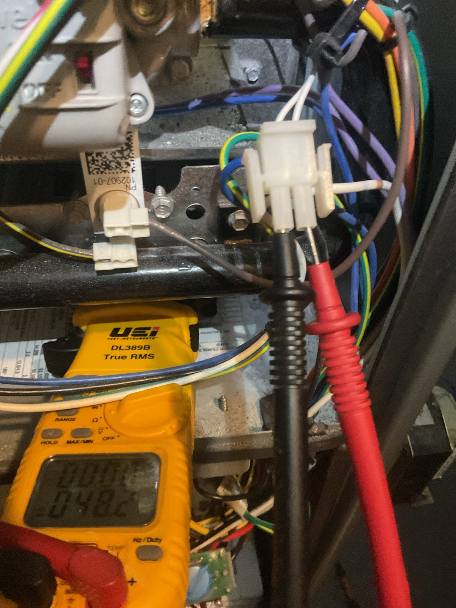 
Completed heat tune up for natural gas furnace. Furnace was Installed in 2018. HVAC is 8 years old 

Replaced 14x25x1 filter
Inspected heat exchanger, burners, flue pipe, inducer assembly and hoses
Inspected hot surface ignitor and verified resistance with meter
Cleaned flame sensor and verified flame rectification circuit
Measured temperature rise and static pressure
Checked wiring, controls, electric motors and components; equipment has surge protection
Checked manifold gas pressure
Inspected drain and pump. There is a condensate pump safety and EZ trap but no wet switch. Wet switch is a water safety device that will shut equipment down if water is detected on floor near indoor equipment.
She says she wants to do the wet switch during the upcoming AC tune up.

I reminded her that the cell of the REME air treatment system is due for replacement she agreed. I replaced cell today. Good until Jan. 2028

Combustion, draft and smoke tests: Pass

Gas furnace is operating well at this time.