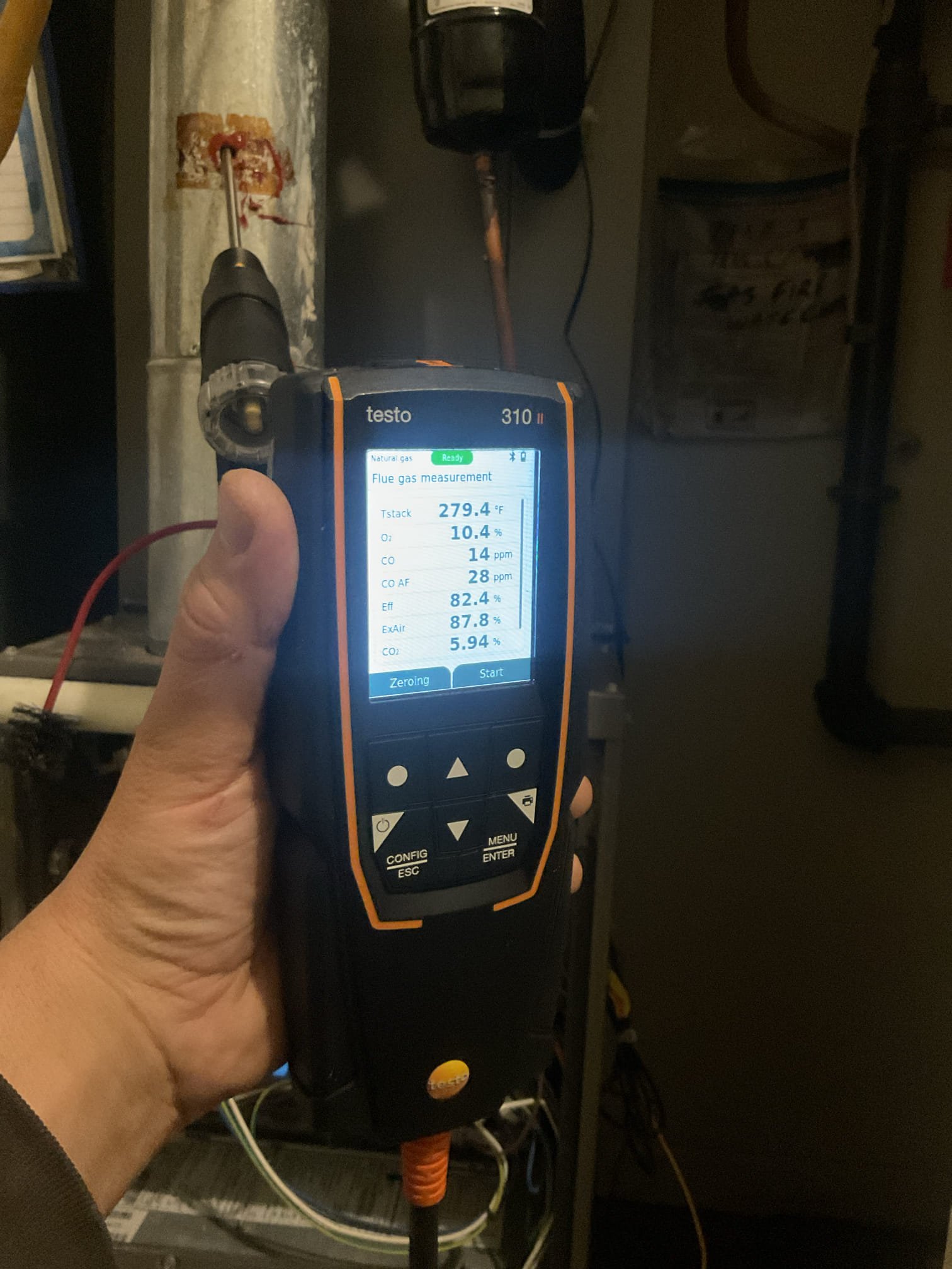 
Completed heat tune up for natural gas furnace. Furnace was Installed in 2018. HVAC is 8 years old 

Replaced 14x25x1 filter
Inspected heat exchanger, burners, flue pipe, inducer assembly and hoses
Inspected hot surface ignitor and verified resistance with meter
Cleaned flame sensor and verified flame rectification circuit
Measured temperature rise and static pressure
Checked wiring, controls, electric motors and components; equipment has surge protection
Checked manifold gas pressure
Inspected drain and pump. There is a condensate pump safety and EZ trap but no wet switch. Wet switch is a water safety device that will shut equipment down if water is detected on floor near indoor equipment.
She says she wants to do the wet switch during the upcoming AC tune up.

I reminded her that the cell of the REME air treatment system is due for replacement she agreed. I replaced cell today. Good until Jan. 2028

Combustion, draft and smoke tests: Pass

Gas furnace is operating well at this time.