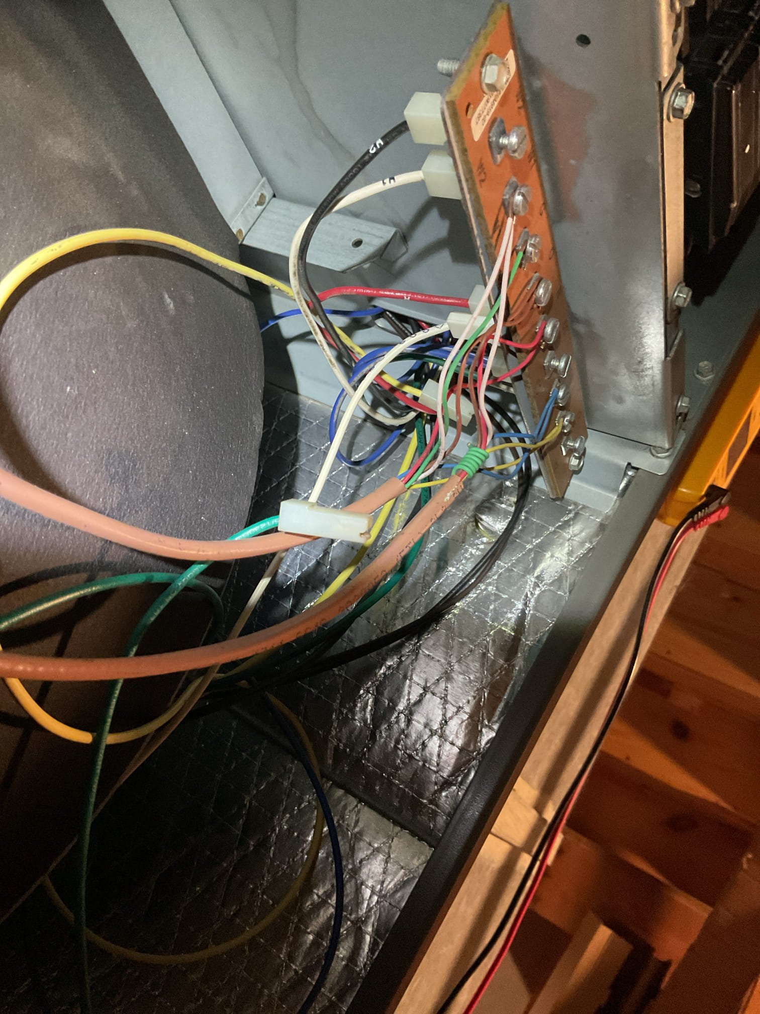 Luis 1-12-26 customer called in for no heat, heat pump from 2019 Lennox. Found blower not running. Thermostat is set for preheat, running electric heat, found blower relay not working properly, I tested x13 motor it works on all taps but the green wire tap. (1) I tested heat pump and come on when there is a call for y motor tap 3 gets power. I look at the diagram, and it doesn’t show any way to interlock fan with there is a call for w and y at the same time. Both taps getting power at the same time. I will need to find about this from tech support no other relays are shown. I provided estimate for repairs. I also provided estimate for new 15 kw heat kit, since there was lot of damage from overheating. Air filter was also super dirty. I was leaving the house. Customer brought to attention outside unit not working. I checked heat pump operation. I noticed the unit after about seven minutes of running. It goes into low pressure. Troubleshooting heat pump found refrigerant blockage outdoor