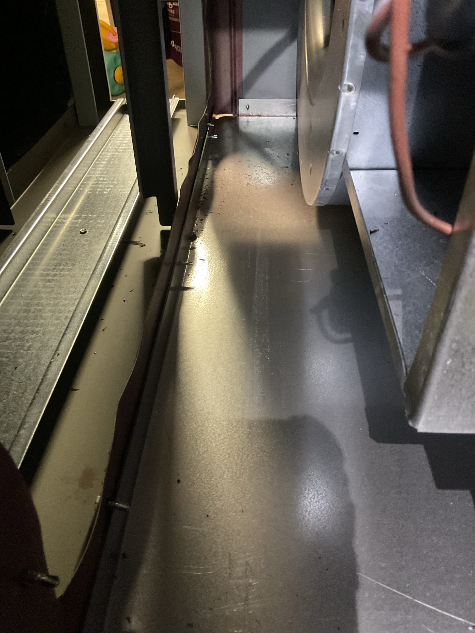 I arrived to the customers home to perform an Q.A inspection on an oil furnace system, (thermo pride ) 
I started with checking the air filter and found good. I checked all my electrical connections and voltages for neatness function. I checked and inspected my strainer and nozzle , and the oil filter. I inspected the flue pipe  for proper insulation . I Inspected my heat exchanger and the chimney for clearance.  I tested system for smoke and combustion. I took temp rise splits at the return and the supply. Everything 

I did find oil under  the burner and in the blower cabinet. Found nozzle assembly nozzle was loose and found pump pressure at 128psi, needs to be set at 120 psi . I replaced the nozzle and set pump pressure. Pre purge is good . Re tested the unit and saw no more oil , and ran the  combustion test. 