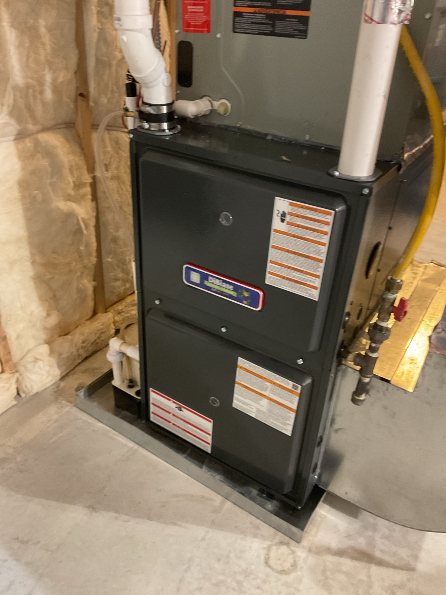 1/14/26 Dan 

I arrived to the customers home to perform a Q.A. Inspection on there new single stage Goodman  90%  gas furnace system.  I started with checking the air filter and found good.  the filter size is 16x25x1. I checked the overall neatness and performance of the newly installed system. I checked over all system accessories. I checked all my electrical connections and voltages. I inspected and tested the  burners , flame sensor and the igniter. I water tested all tubing and hoses. I inspected the exhaust and fresh air pipe for restrictions and bellies. I inspected the inducer and the blower motor operation. I checked and tested for combustion . Everything is in good working order 
