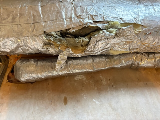 Luis 1-15-26 customer seen some ductwork disconnected from main ductwork, I compare pictures from previous visits. Those runs are always been disconnected from main trunk system. I explained to customer and showed him photos from previous years. He is ok with that. Customer sign up for service plan two AC units and a gas boiler.