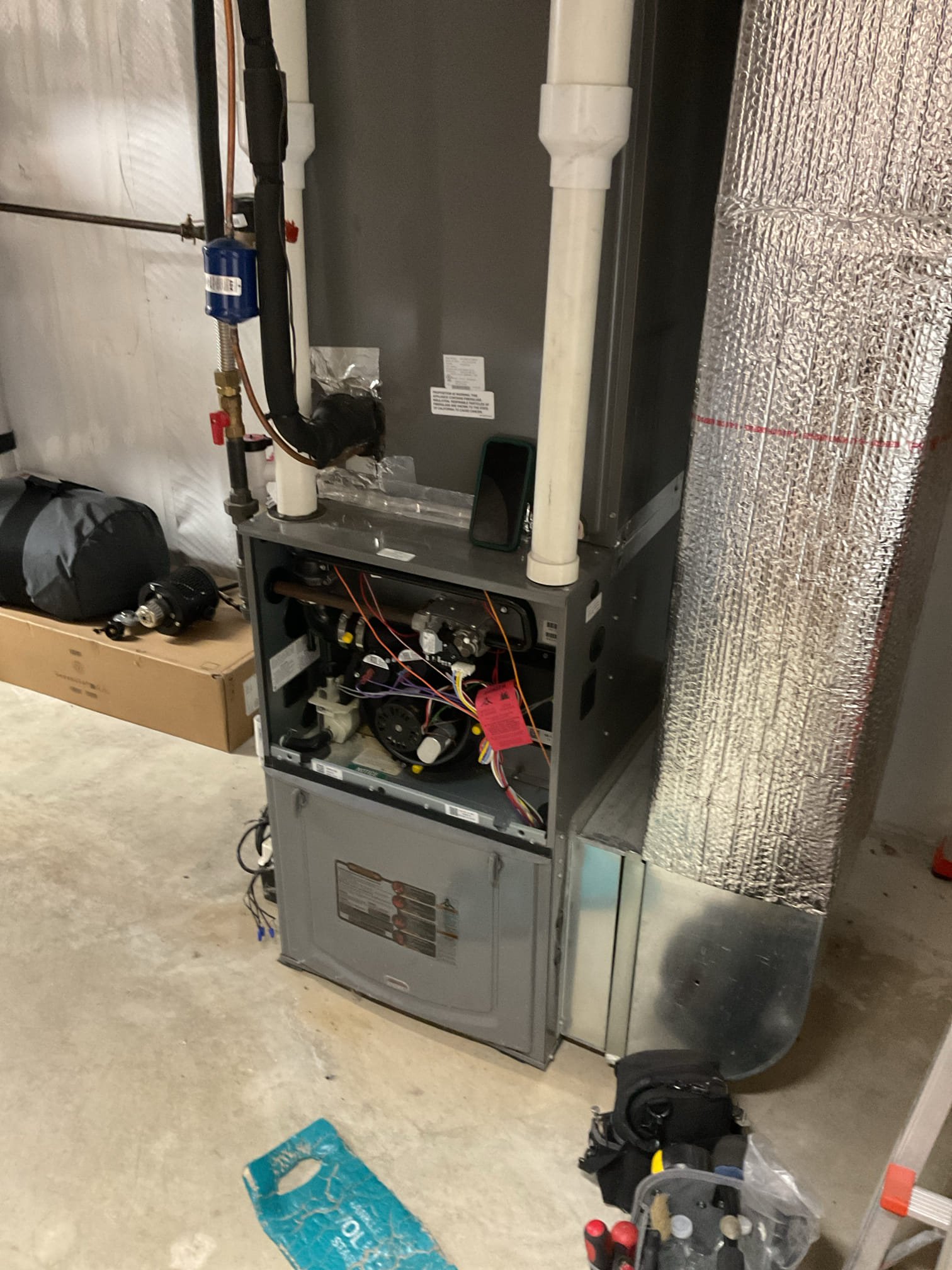 I arrived on a rheem gas furnace. Customer said it had an error 45 code which is for a low pressure switch not closing. I checked all my tubing, checked my water trap and the vacuum pole on the inducer for the pressure switch. I could not replicate issue again. Customer will monitor the system to see if it drops out again if it does, possibly will need to replace the pressure switches on the furnace. I collected for the service contract renewal, and diagnostic for tonight.  
We could set up the customer for his first heat check up and then see how the system is running at that time as well. 