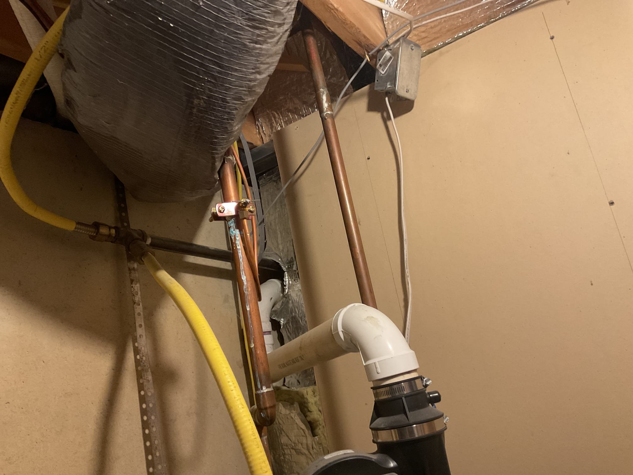 Fully assessed water leaking situation. Found that the saddle valve started leaking on water heater. Provided estimate to replace saddle valve assembly with shark bite style saddle valve feed. Also provided estimate to join membership plan for discounts. Homeowner asked if we wave the diagnostic fee. Waved fee per management. Drained down  some water from water heater, installed valve and checked for leaks , no leaks found. Adjusted shut off valve for correct water flow to humidifier and tested operation. Humidifier is working properly at time of service. 