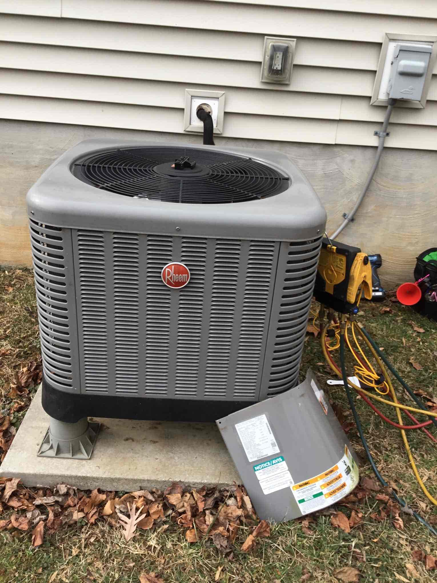 I arrived to the customers home for an ongoing noise. I turned on the heat pump system on and went outside to the pump and to me everything sounded normal and the customer said it sounded good. But he had told me that it’s an intermittent noise and it doesn’t happen all the time. So I forced the heat pump into defrost mode and then he said that’s it. That’s the noise. Now the customer is aware and that it is a normal operation for the heat pump to go into defrost mode during cold weather. The  unit does sit up against their bedroom wall so they can hear it when they’re sleeping. I had mentioned to them when they are ready to replace the heat pump system that we can possibly move the outdoor unit to the driveway side. No charge for today recall . 