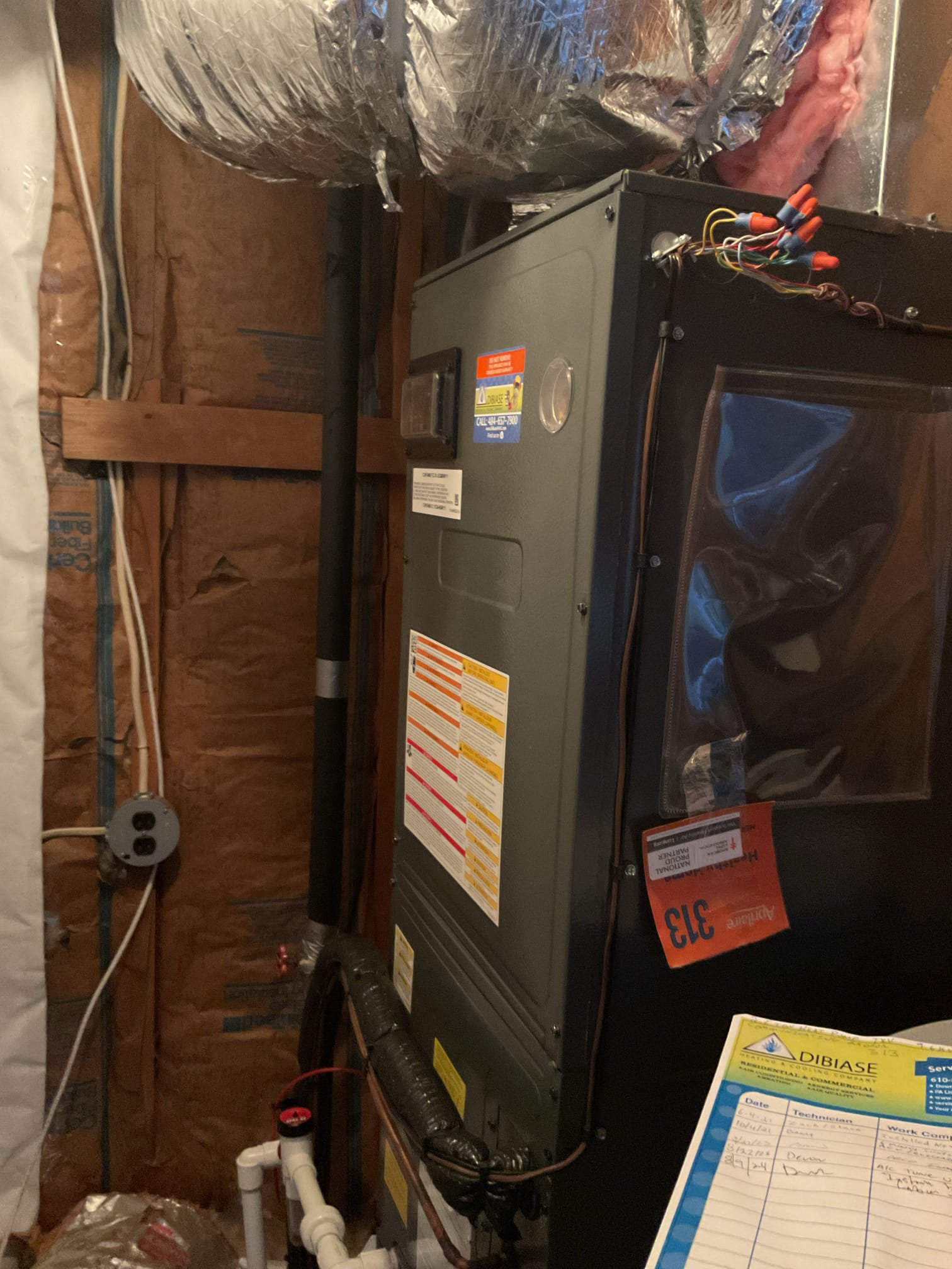 I arrived for no heat for a Amana heat pump system , 5 yrs old.  The customers have been running on auxiliary heat . The outdoor unit wasn't running. I found the 24 volt communication wire was broken on one side on the outdoor heat pump.  I repaired the wire and tested the system operation and checked the pressures . Everything is back up and running. I collected for $318.62 for tonight’s service paid by cc. 