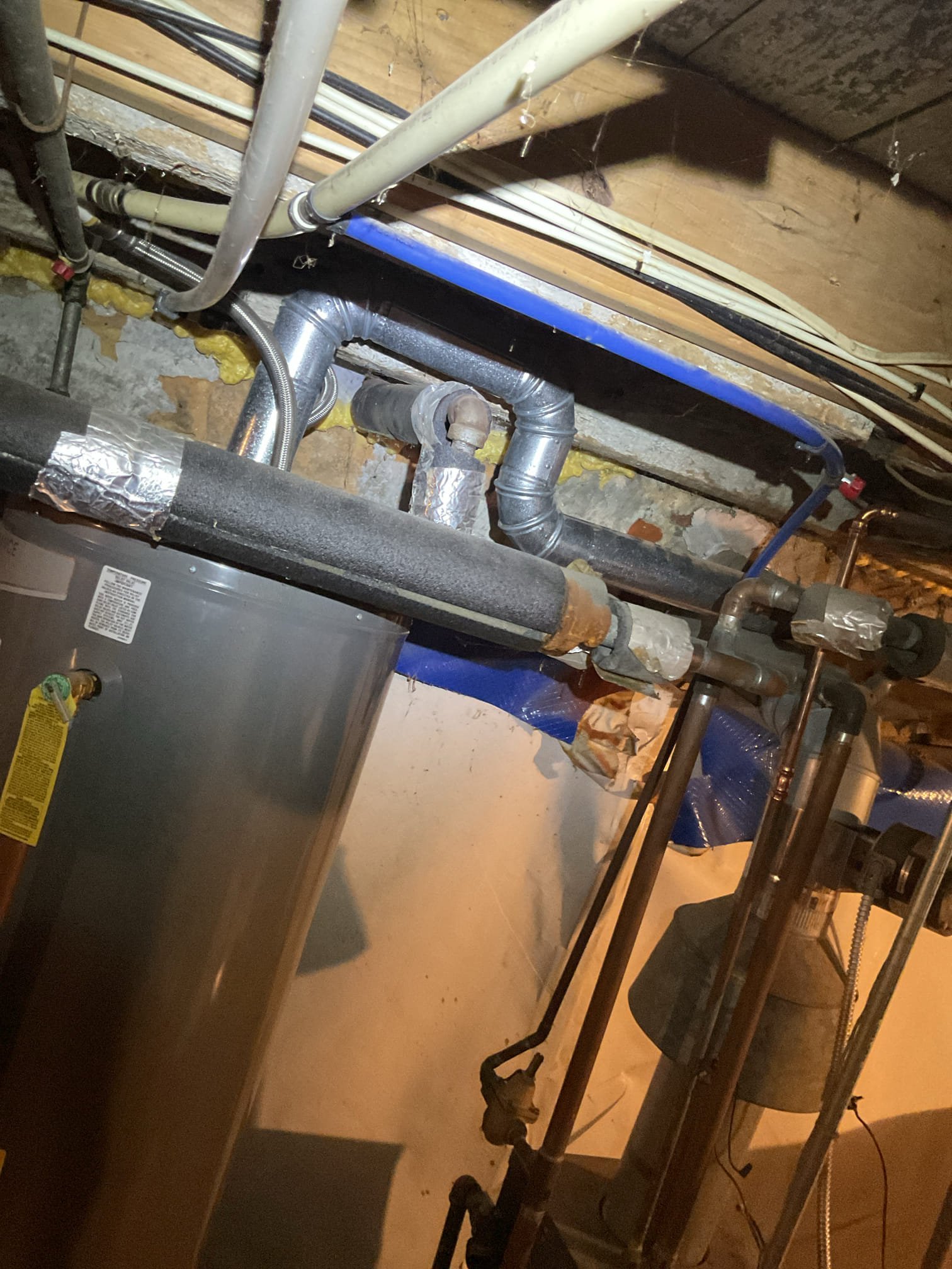 Luis 1-19-26 customer called in for no heat from gas boiler. Try to rely pilot but no success upon arrival try to re-lit the pilot and test gas valve, found gas valve to be at fault. Provided estimate to replace gas valve, customer approved replacement of gas valve. After replacement of valve test operation and check connections for gas leaks ok no leaks. Performed combustion test cycle gas boiler ok. Water temp is set to 180F radiators will take some time to heat up. During today’s visit I noticed water heater venting is not properly vented. Customer needs to replace water heater with short one so flue gases are properly vented. Boiler is also in a shape there are major parts that show leaks, circulation pump and flanges, final recommendation will be replacing boiler. 