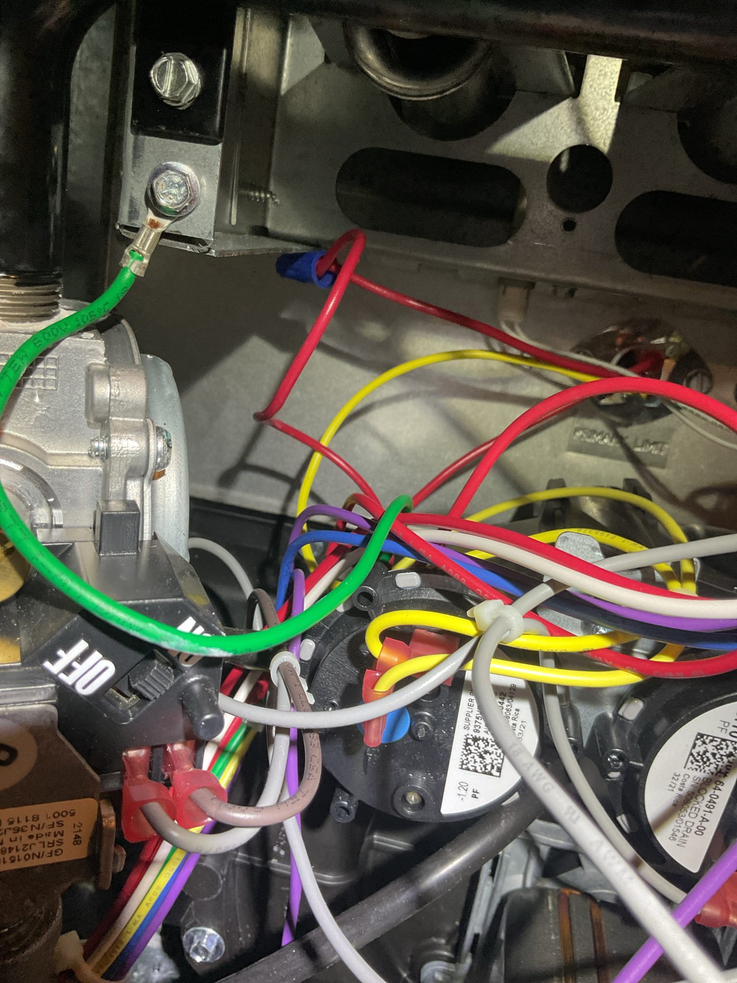 Luis 1-19-26 customer called in for no heat for law suit. Propane gas furnace. Found unit running upon arrival thermostat not satisfied but running 71 set point room temp 70. Check system operation, I check for error codes on board. I see ignition and limit. I reset unit and check propane low pressure switch and drain switch ok. Both are closed during call for heat. I stated moving wires at gas valve and seen valve acting up opening and closing. I move on and off switch for valve to work. We will order new gas valve and come back to install it. 1-20-26 return visit to install new gas valve. Convert valve to propane and test operation ok. Set gas pressure 11 wc. Cycle heater couple times ok burners and sensor were clean. Clear error codes on control board. System is working properly at time of visit, no charge warranty. 